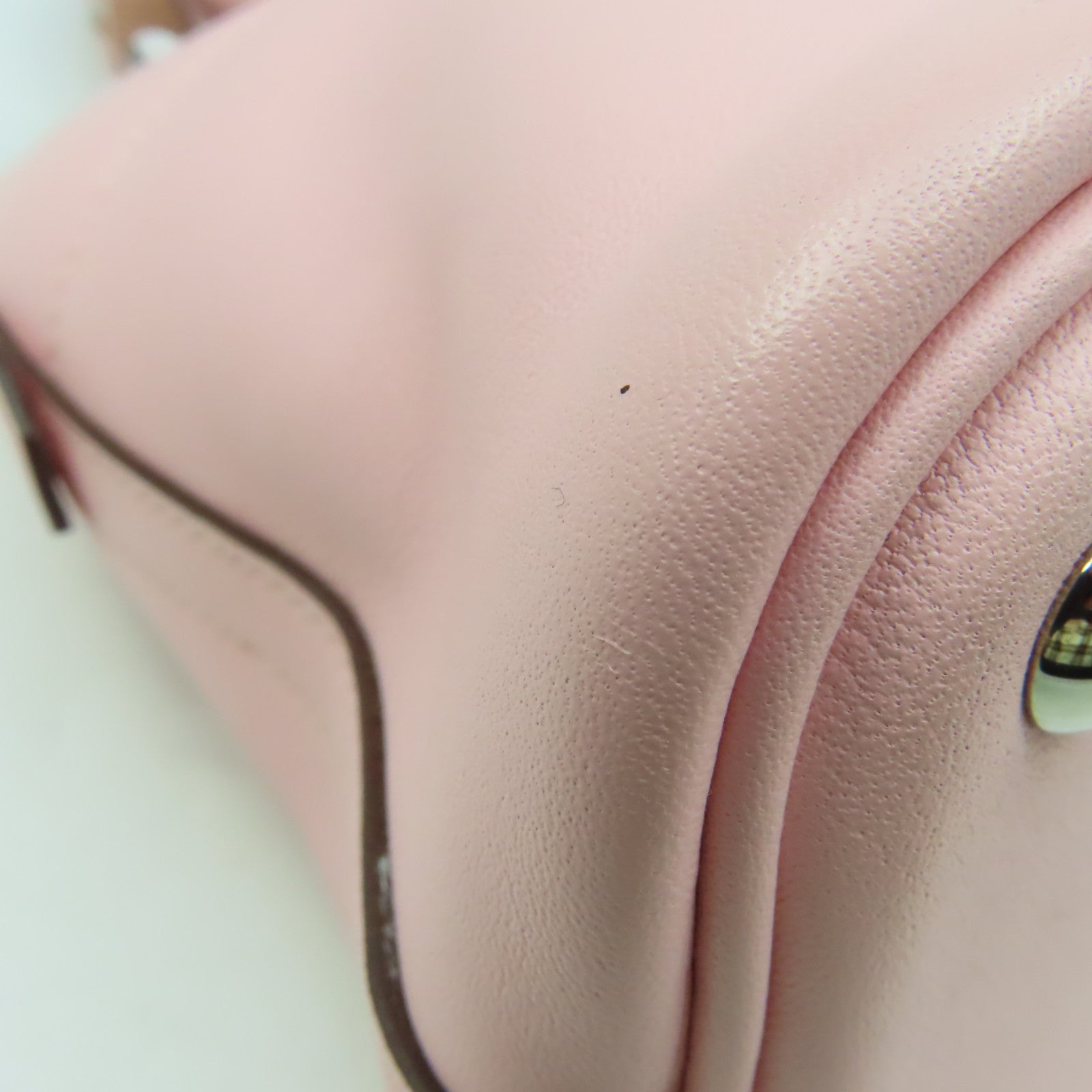 HERMES Swift皮革Bolide 27 2Way Shoulder Bag銀扣手挽肩背兩用袋3Q Rose Sakura/櫻花粉紅色
