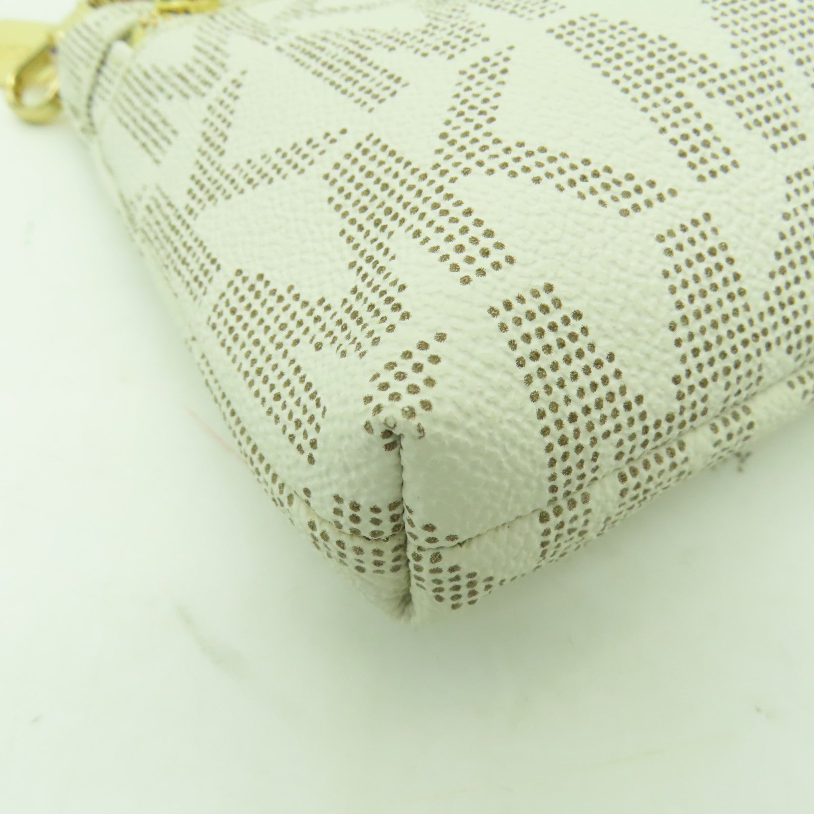 Michael Kors 塗層帆布LG Wristlet金扣手挽袋白色