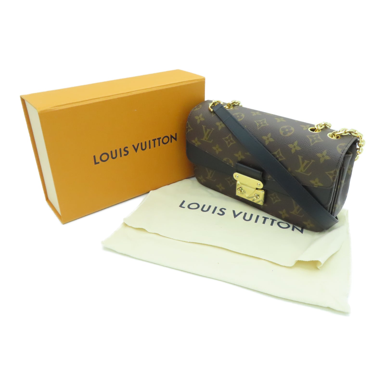 LOUIS VUITTON Monogram Marceau金扣肩背袋棕色