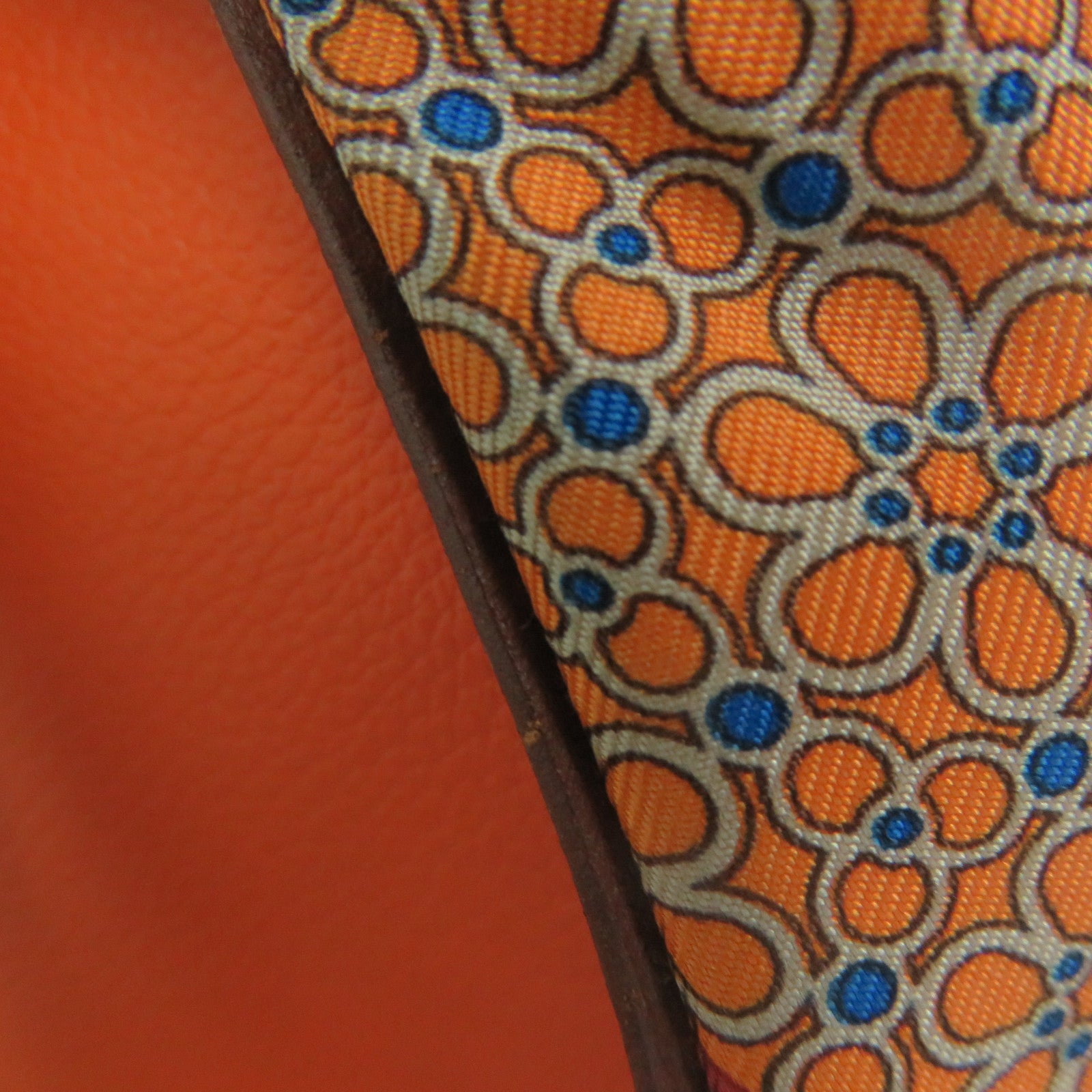 HERMES Silk Sowacool 22 Shoulder Bag Orange/Color