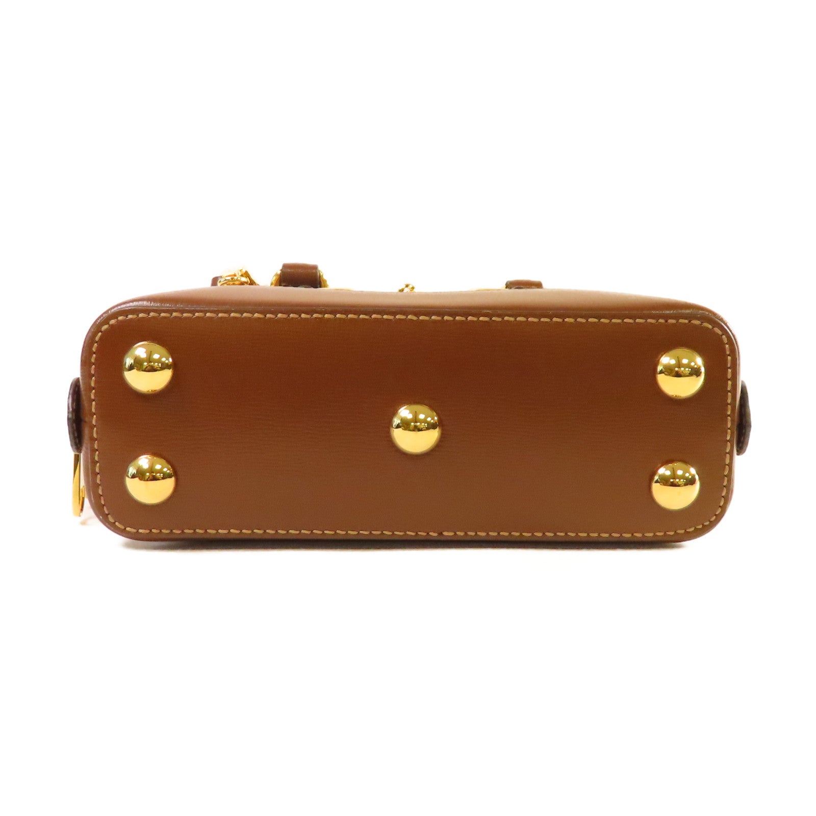 GUCCI 塗層帆布Horsebit 1955 Mini Top Handle Bag金扣手挽肩背兩用袋啡色