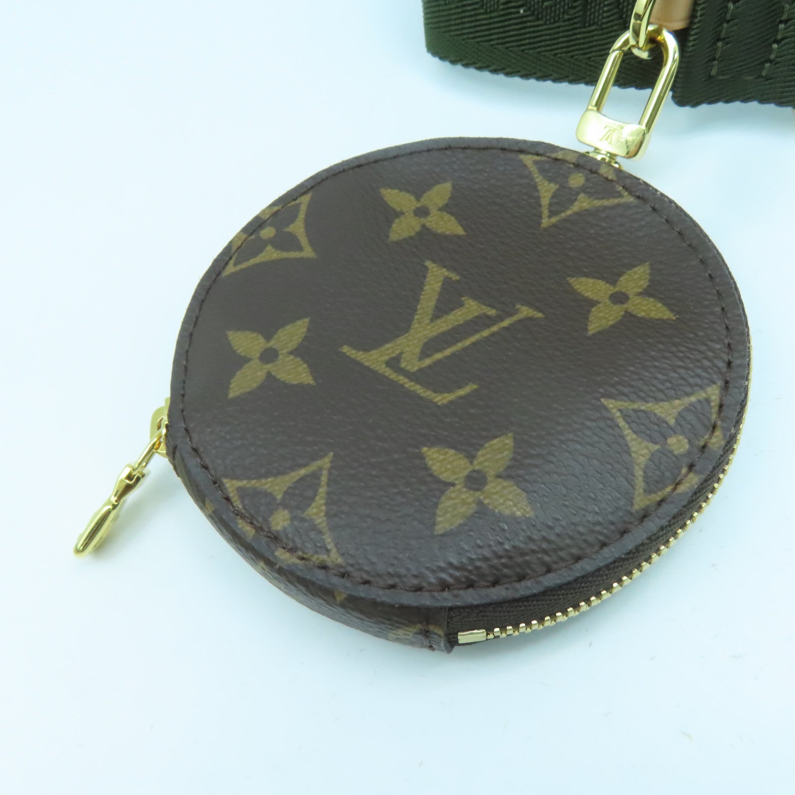 LOUIS VUITTON Monogram Multi Pochette Accessories Gold Buckle Shoulder Bag Brown