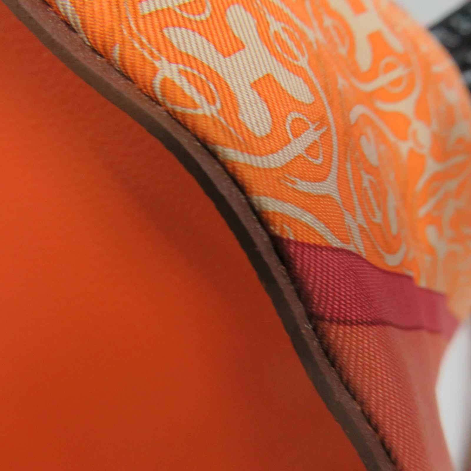 HERMES Silk Sowacool 22 Shoulder Bag Orange/Color