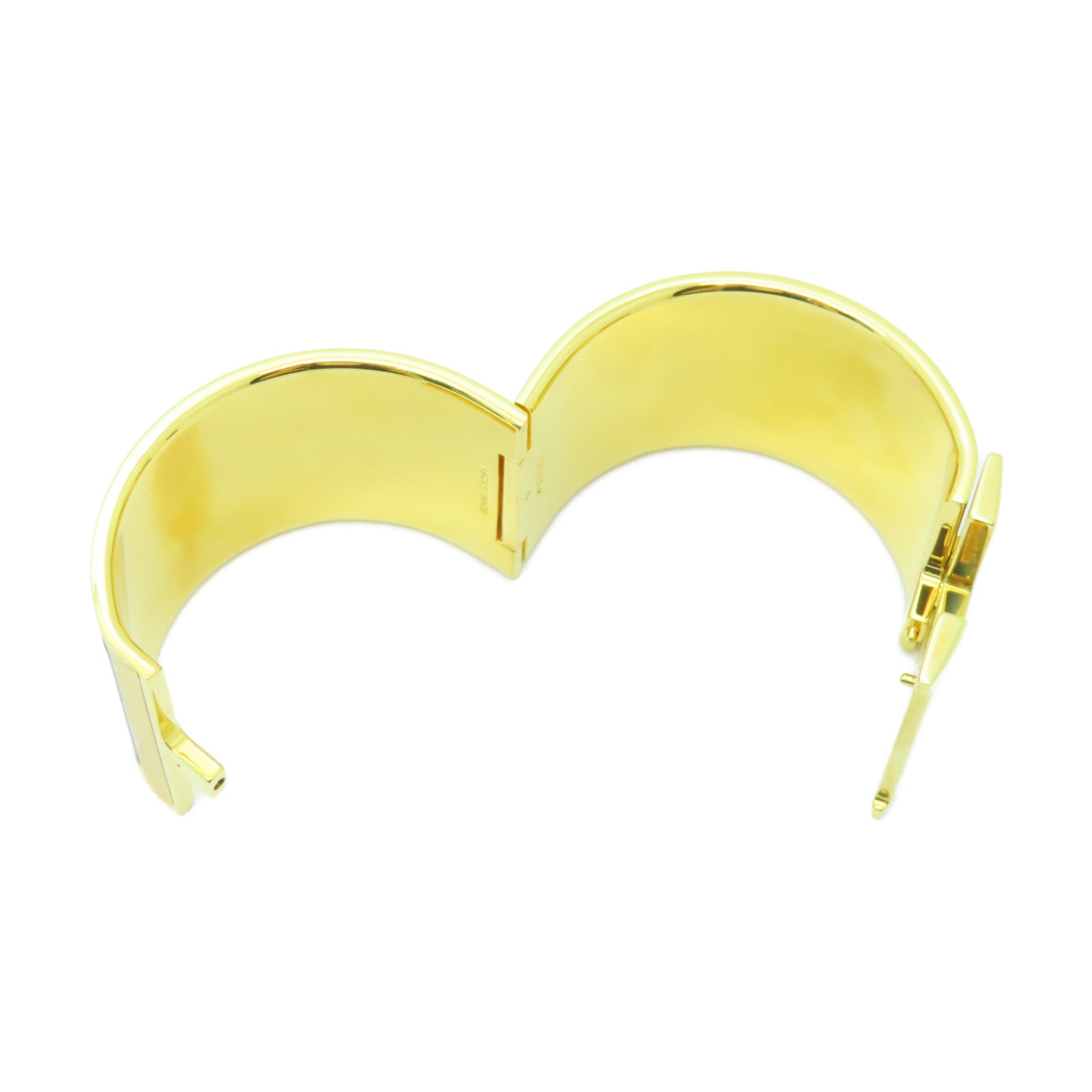 HERMES 【激減優惠】金屬Clic-Clac H金扣手鐲啡色