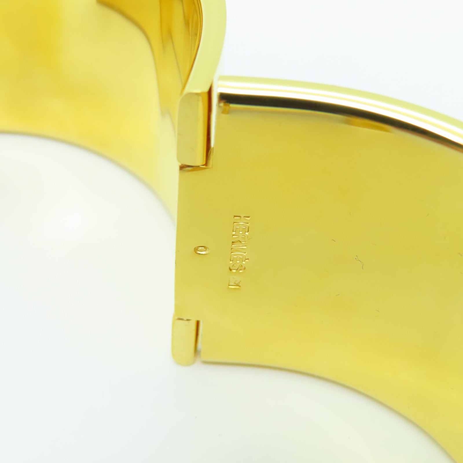 HERMES 【激減優惠】金屬Clic-Clac H金扣手鐲啡色
