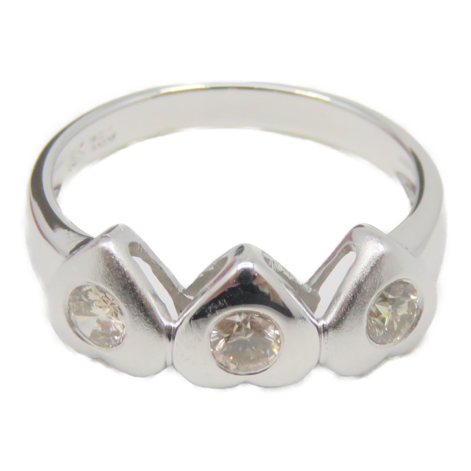 JEWELRY 【激減優惠】18K白金Ring鑽石戒指US#6
