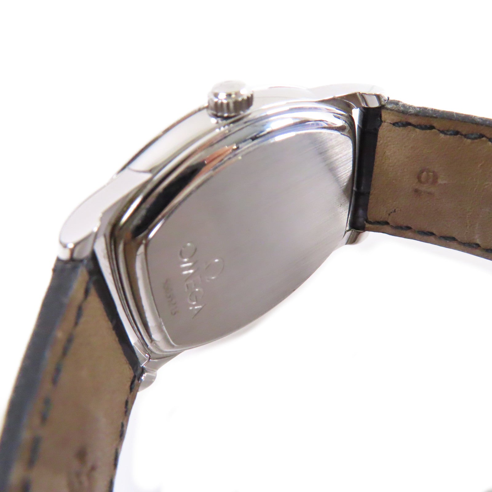 OMEGA Jump Hour Watch不鏽鋼/鱷魚皮革帶自動機芯手錶粉紅色/黑色