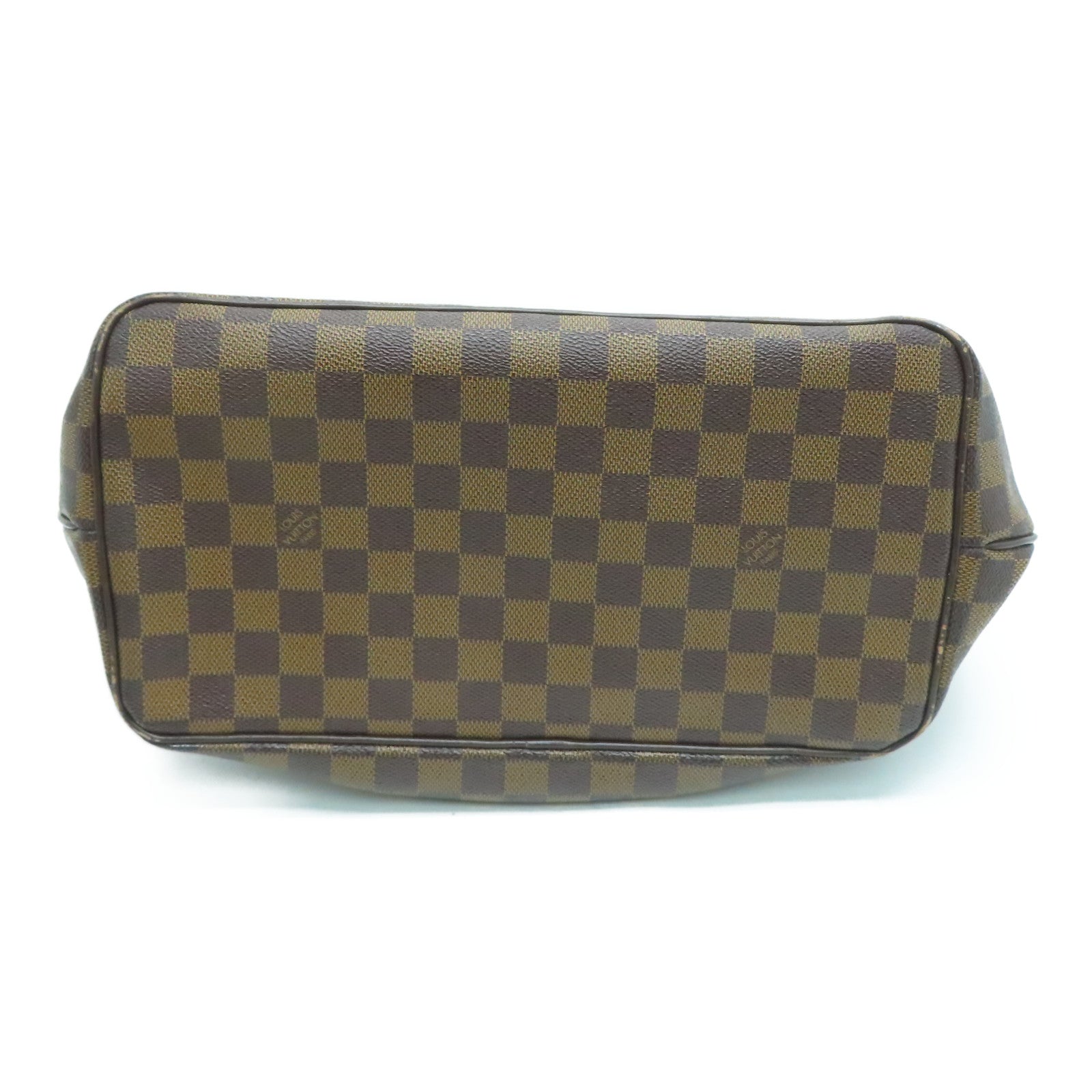 LOUIS VUITTON Damier Westminster GM gold buckle shoulder bag brown