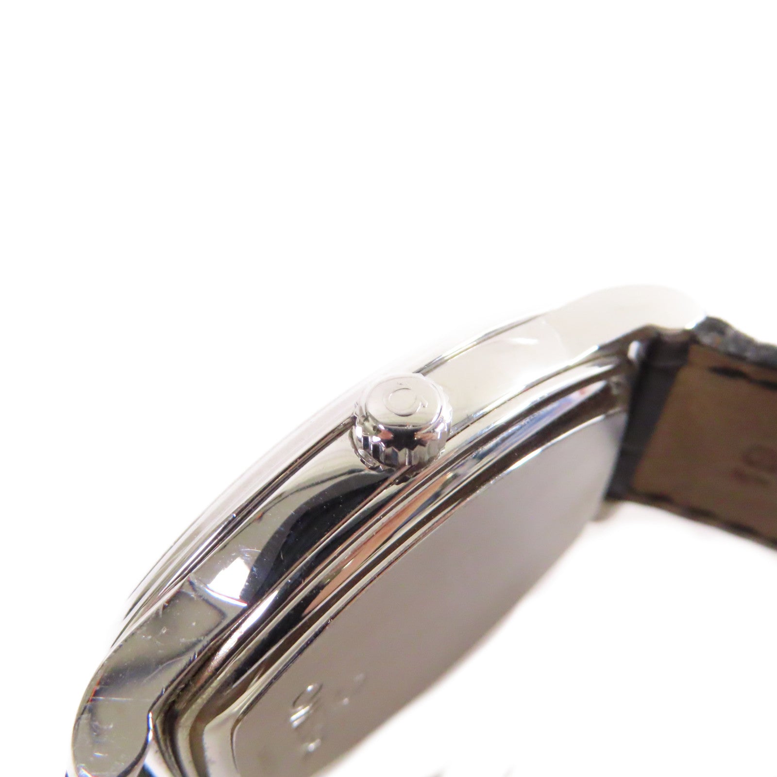OMEGA Jump Hour Watch不鏽鋼/鱷魚皮革帶自動機芯手錶粉紅色/黑色