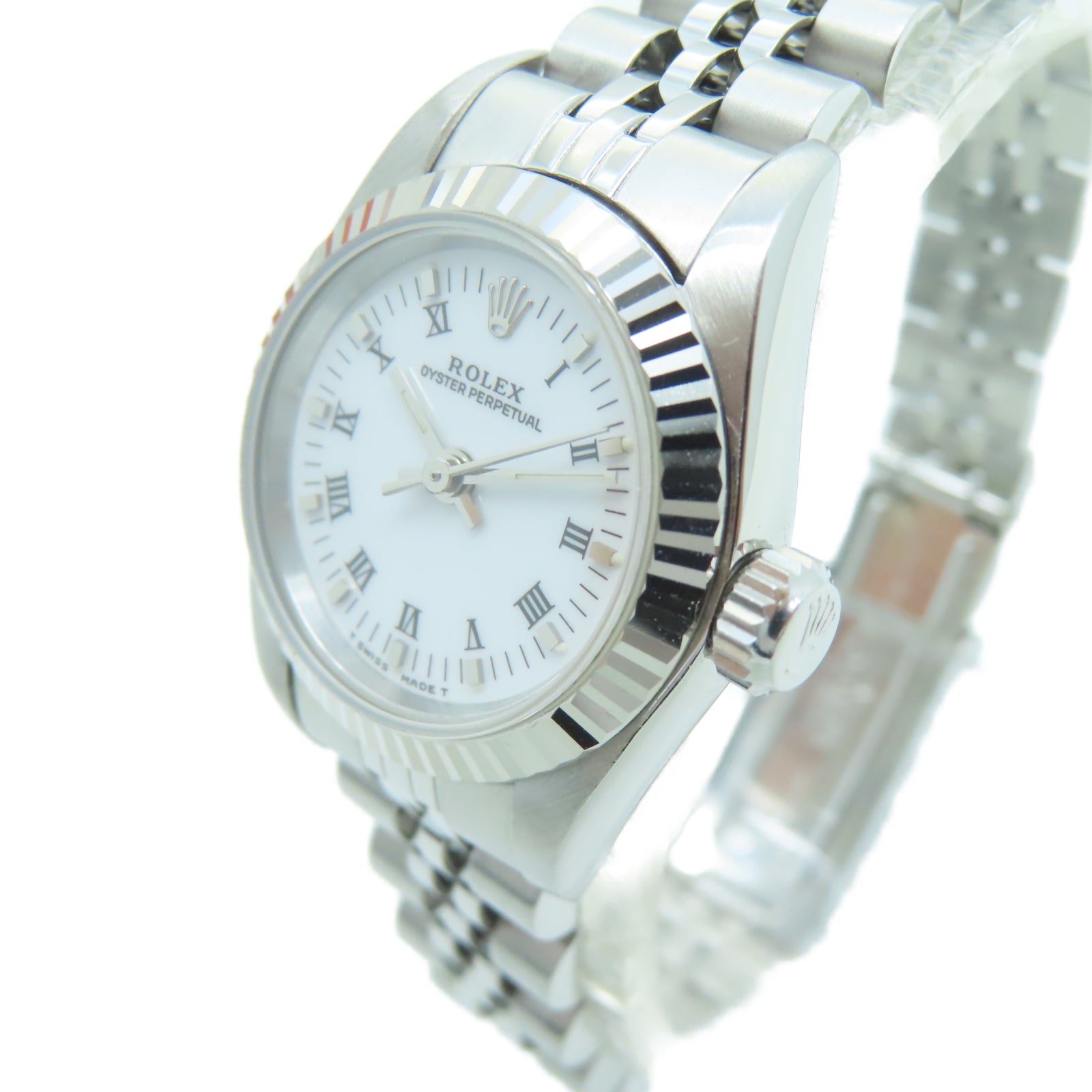 ROLEX Datejust 18K White Gold/Stainless Steel Watch Automatic Movement White