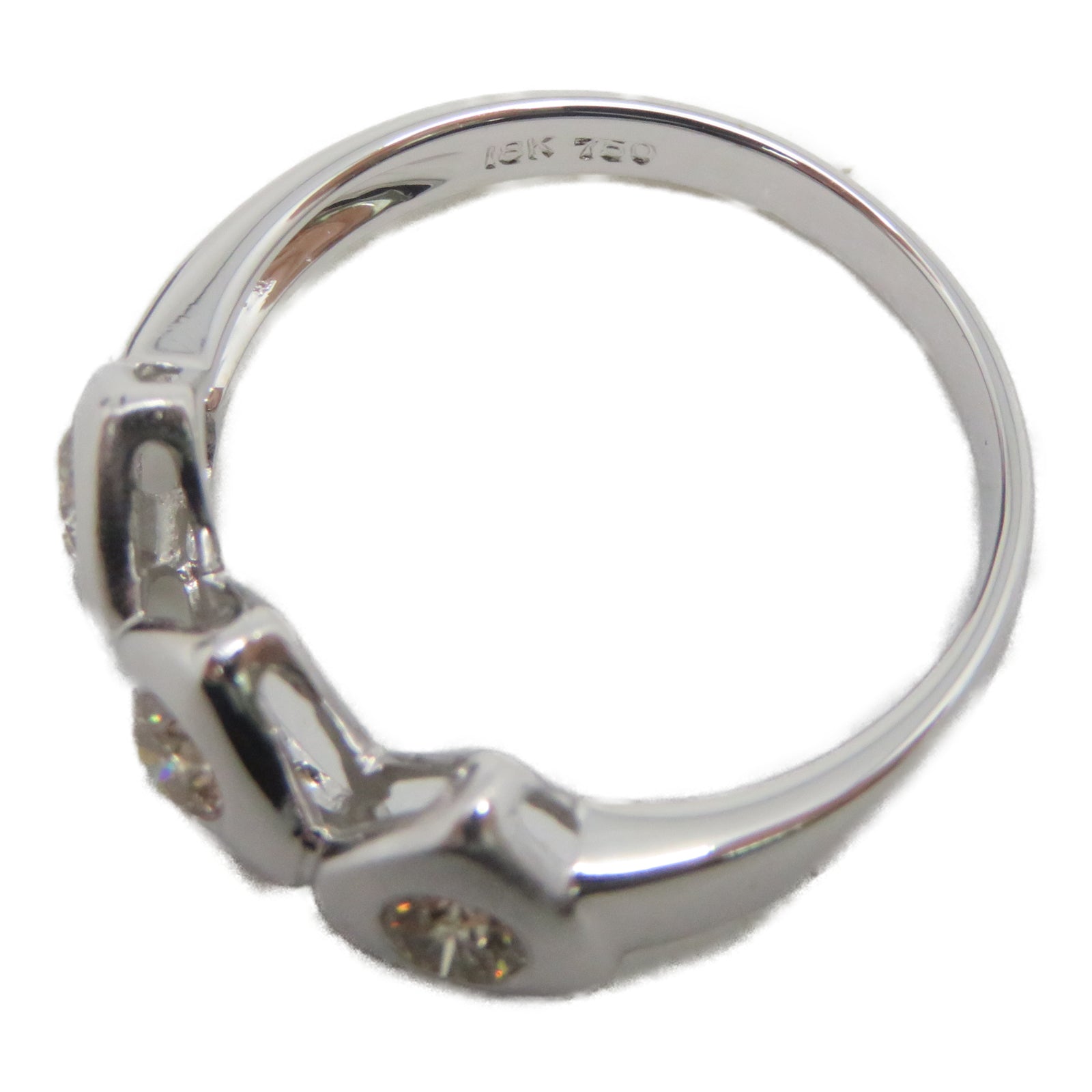 JEWELRY 【激減優惠】18K白金Ring鑽石戒指US#6