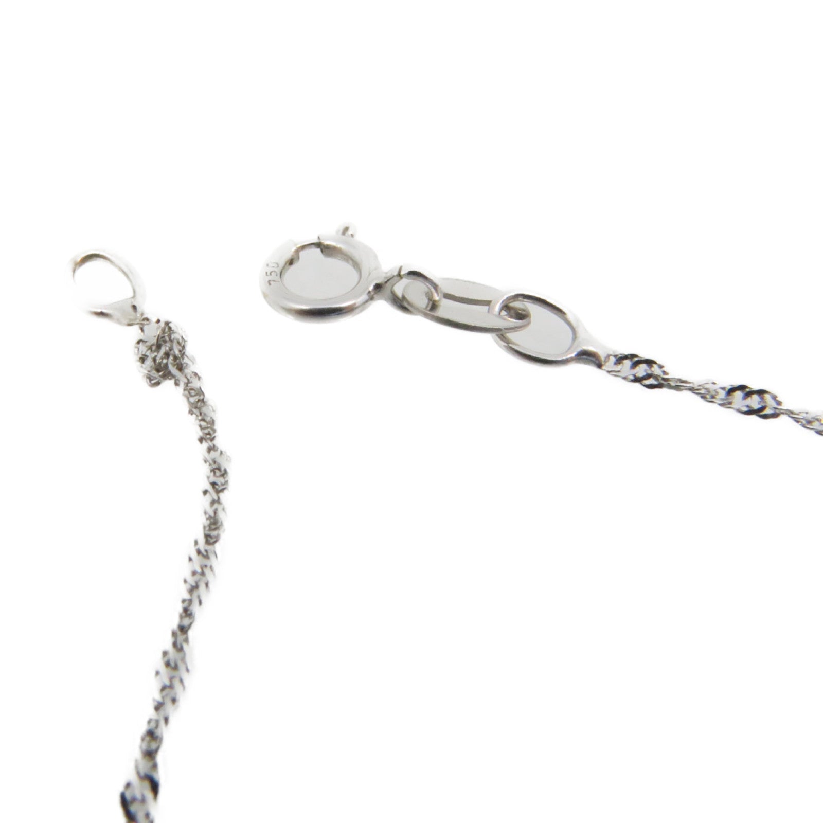 JEWELRY 18K白金/0.13ct钻石Diamond Necklace项链