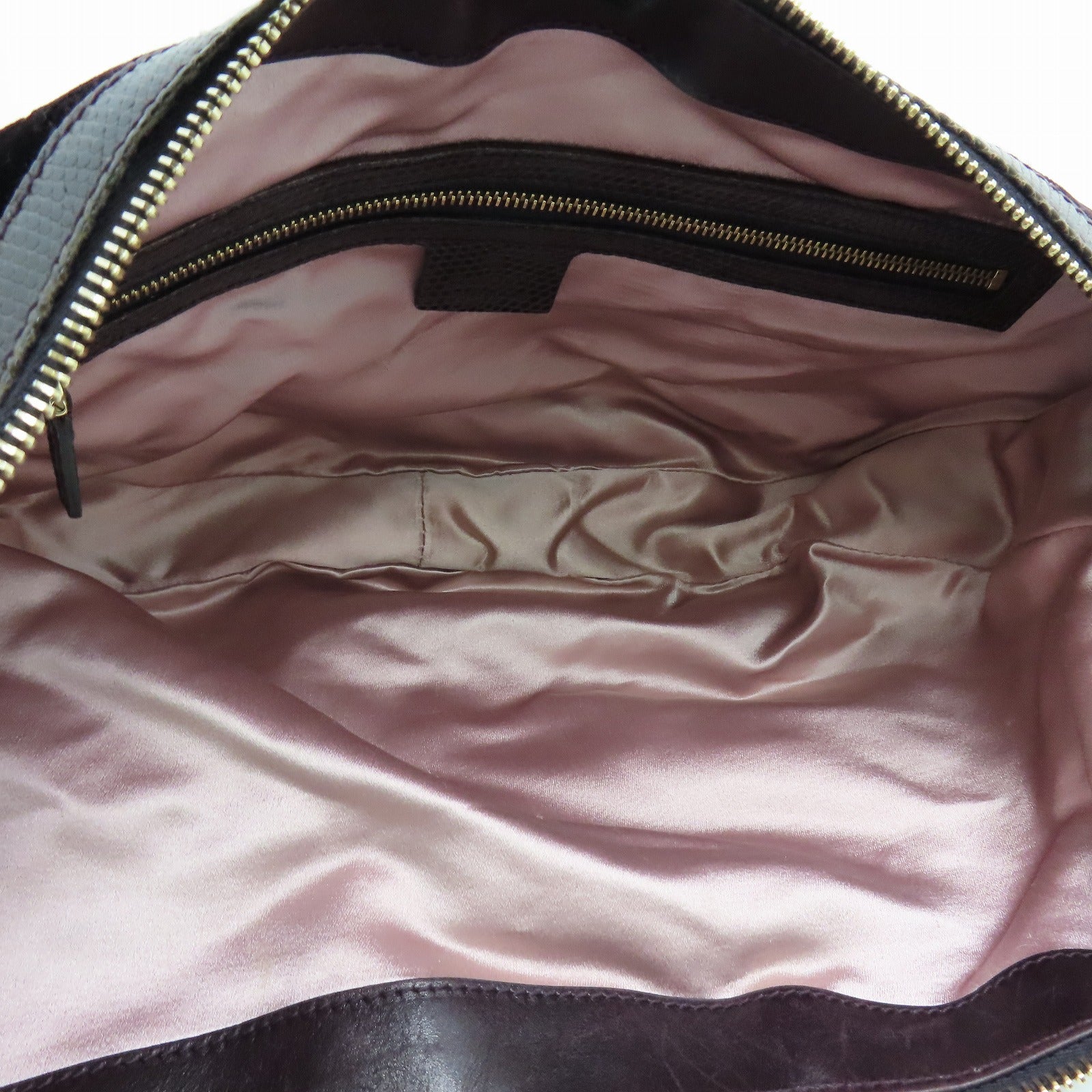 GUCCI velvet/lizard leather Handbag gold buckle hand bag wine red
