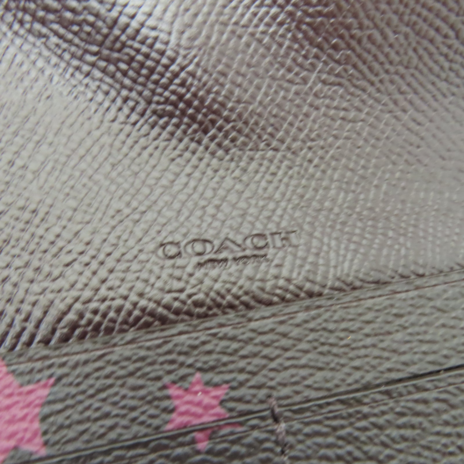 COACH 塗層帆布Long Wallet金扣長錢包紫色