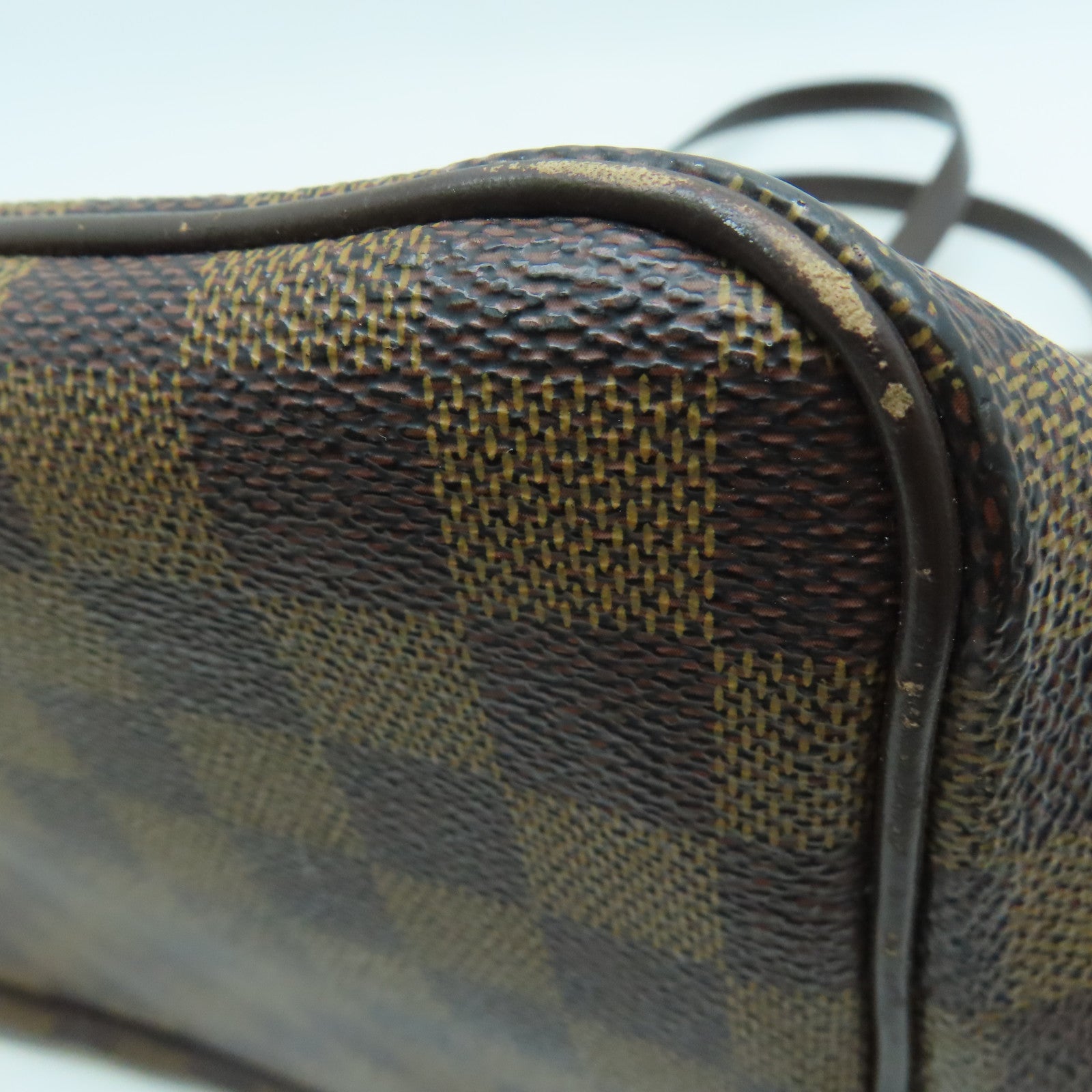 LOUIS VUITTON Damier Westminster GM gold buckle shoulder bag brown