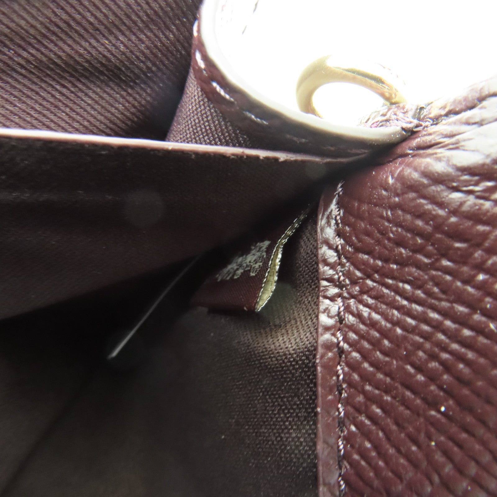 COACH 塗層帆布Long Wallet金扣長錢包紫色