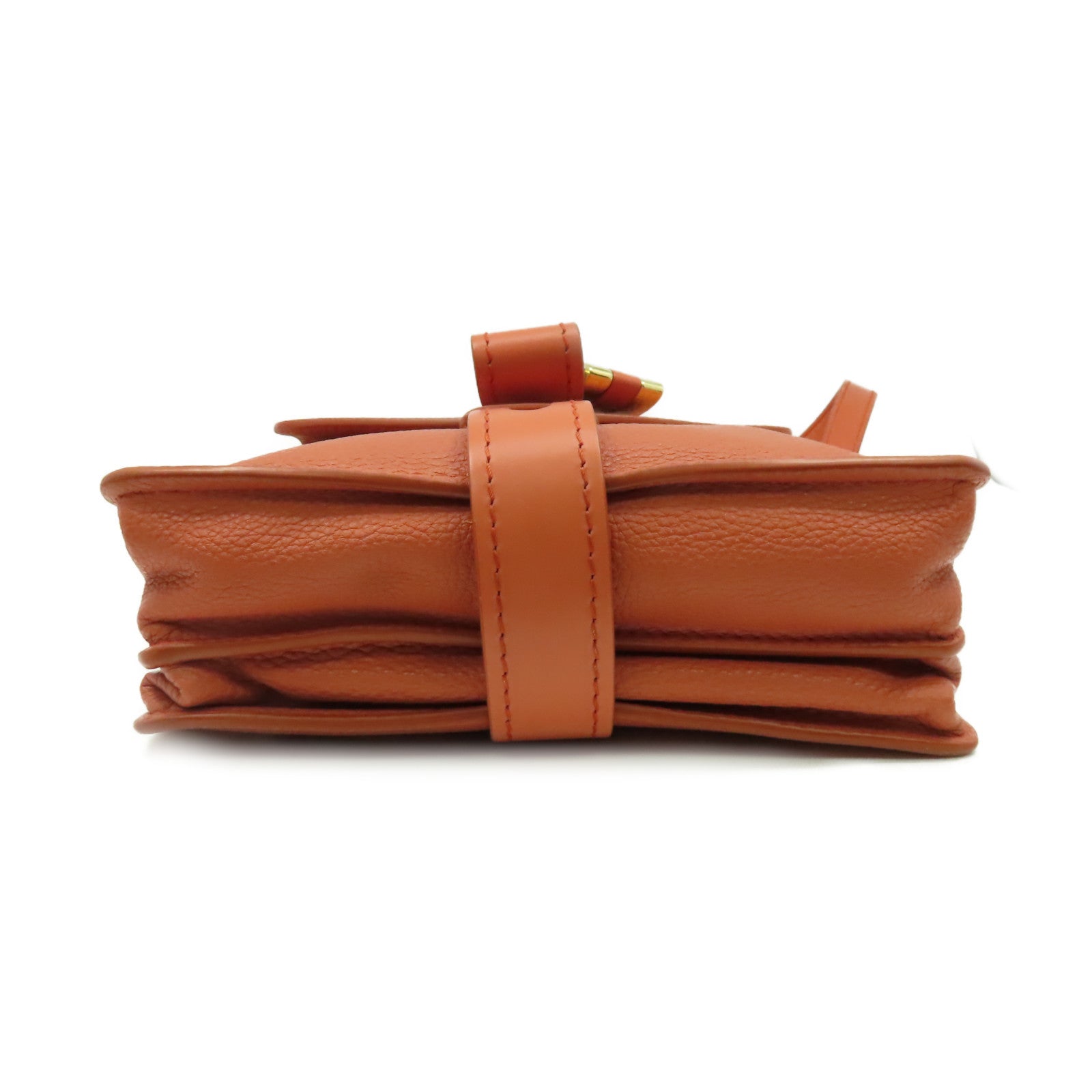 Chloe 牛皮皮革2Way Shoulder Bag手挽肩背兩用袋橙啡色