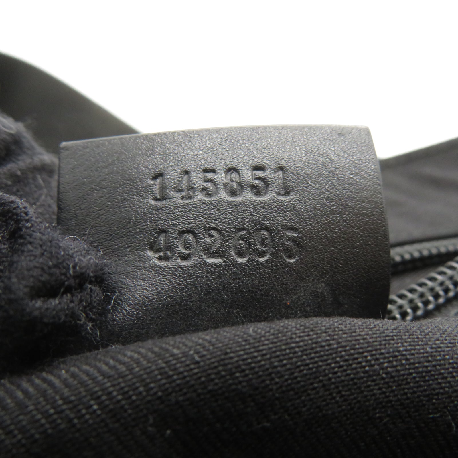 GUCCI 帆布Waist Bag銀扣腰包黑色