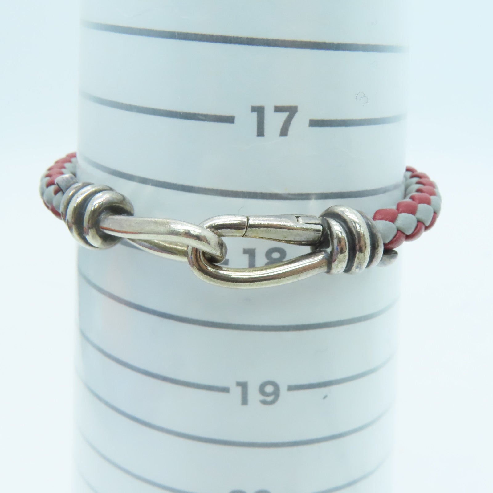 TIFFANY＆CO 牛皮皮革Bracelet手带红色/灰色