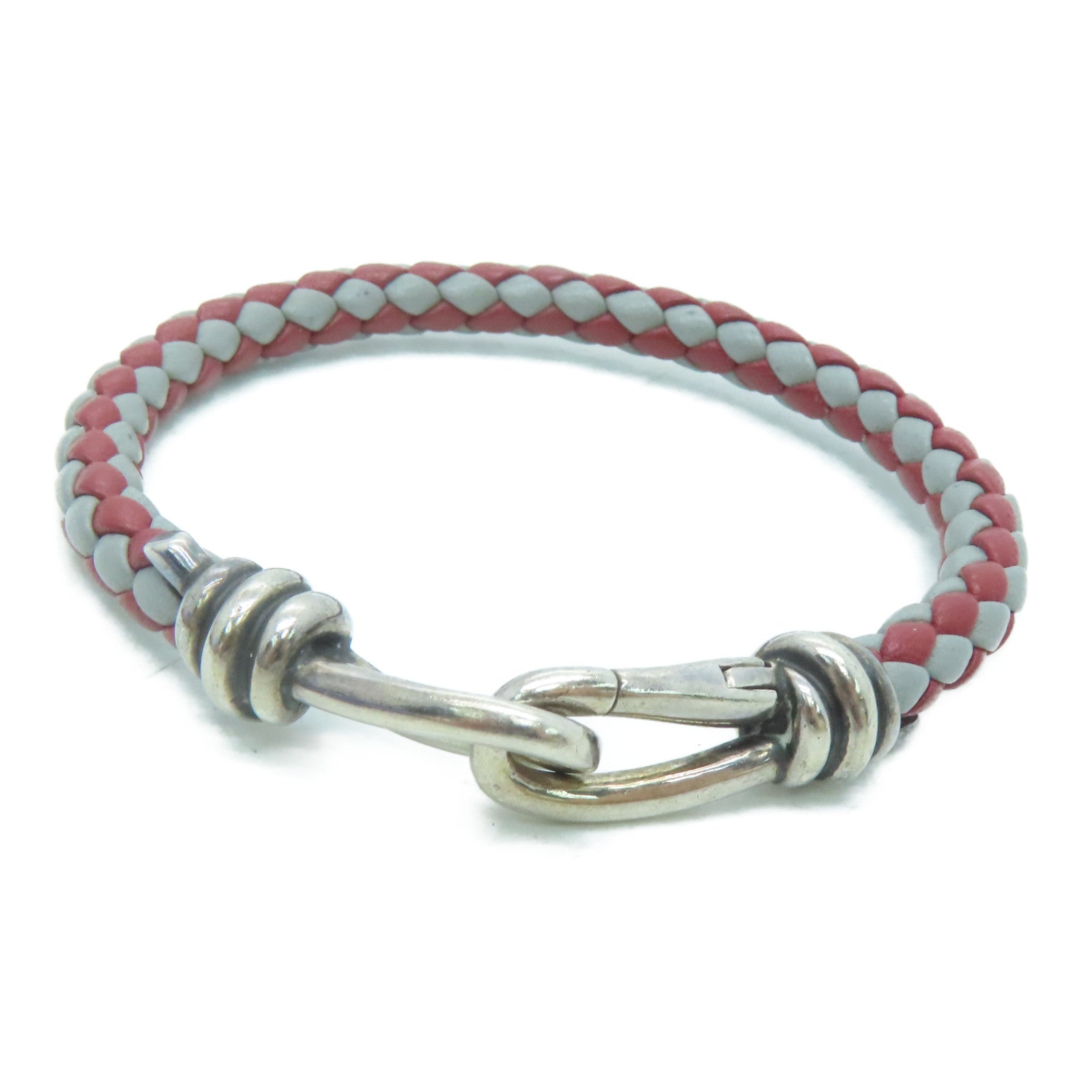 TIFFANY＆CO 牛皮皮革Bracelet手带红色/灰色