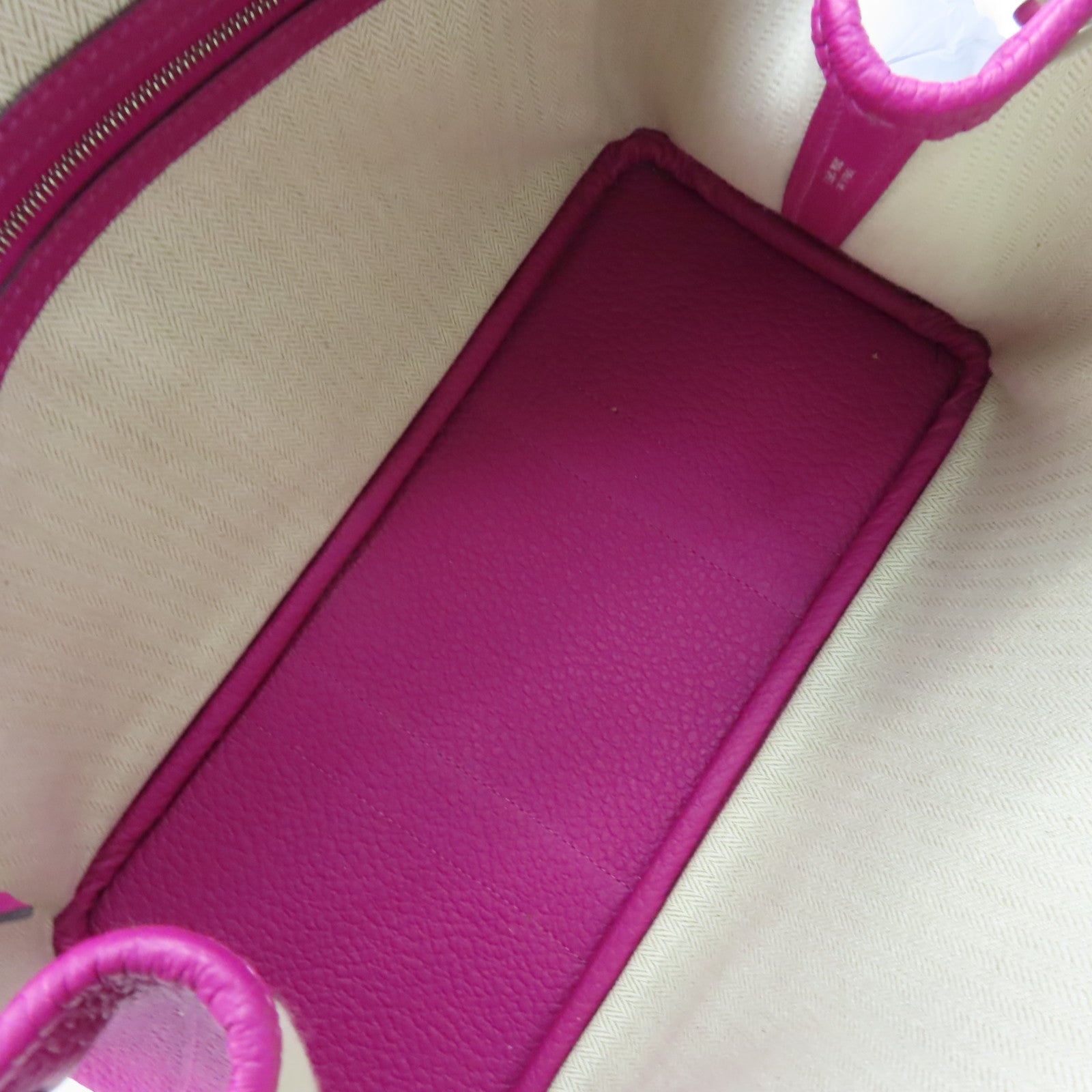 HERMES Country皮革Garden Party TPM Medium Tote Bag銀扣手挽袋L3 Rose Purple/玫瑰紫色