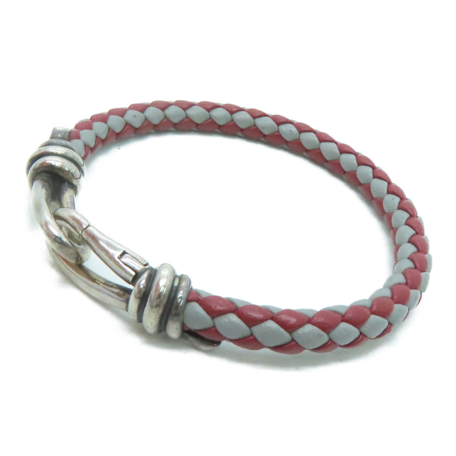 TIFFANY＆CO 牛皮皮革Bracelet手带红色/灰色