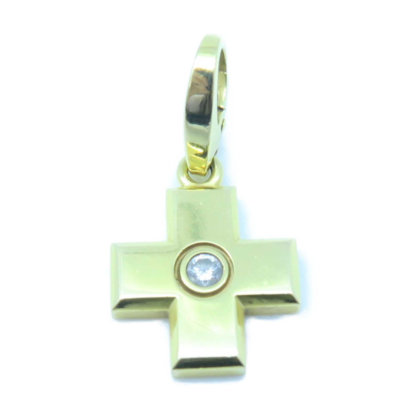 CARTIER 【激減優惠】18K黃金/鑽石Pendant Top吊墜