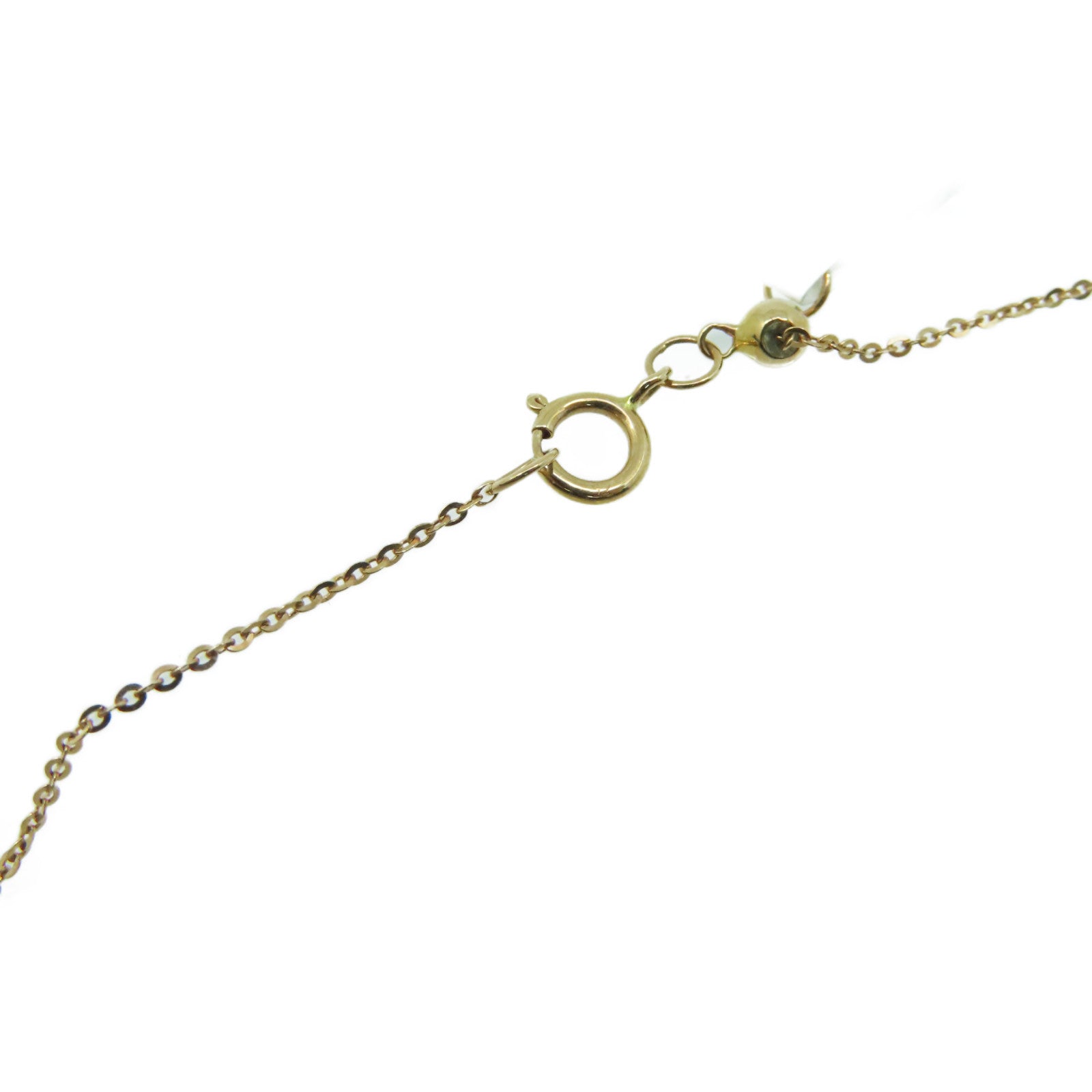 JEWELRY 18K玫瑰金/0.05ct绿宝石/0.05ct钻石Emerald Necklace项链