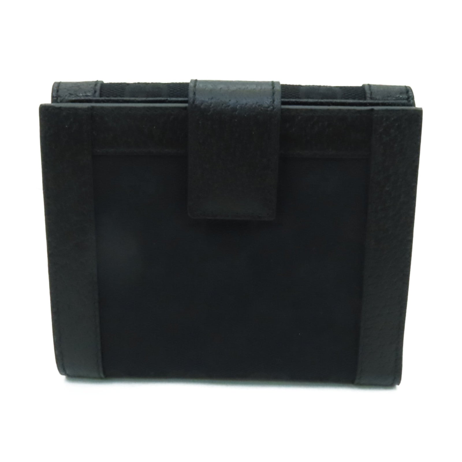 GUCCI 帆布Wallet金扣錢包黑色