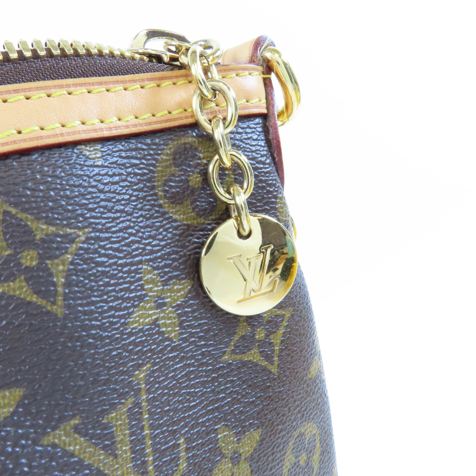 LOUIS VUITTON Monogram Palermo PM金扣手挽肩背兩用袋啡色
