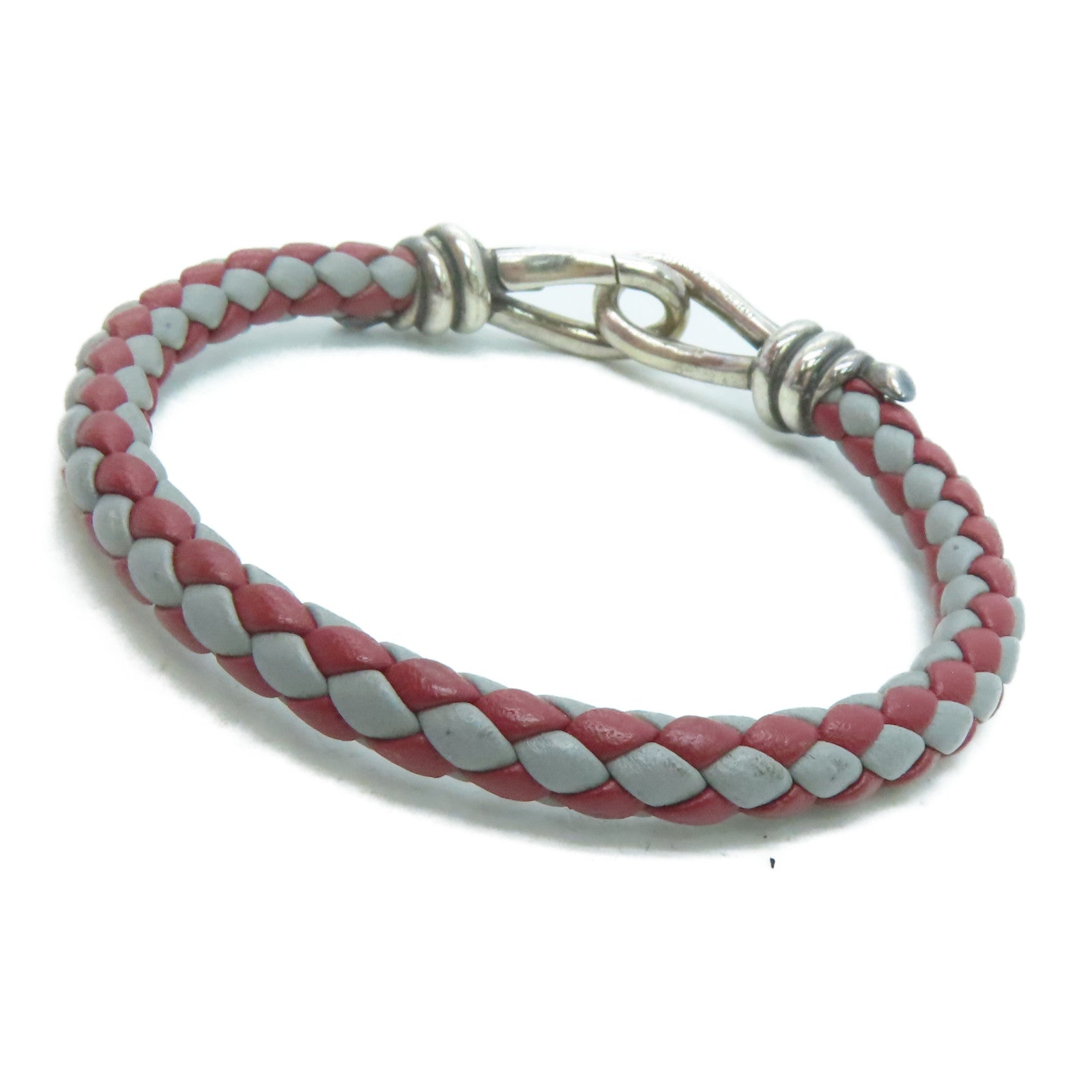TIFFANY＆CO 牛皮皮革Bracelet手带红色/灰色