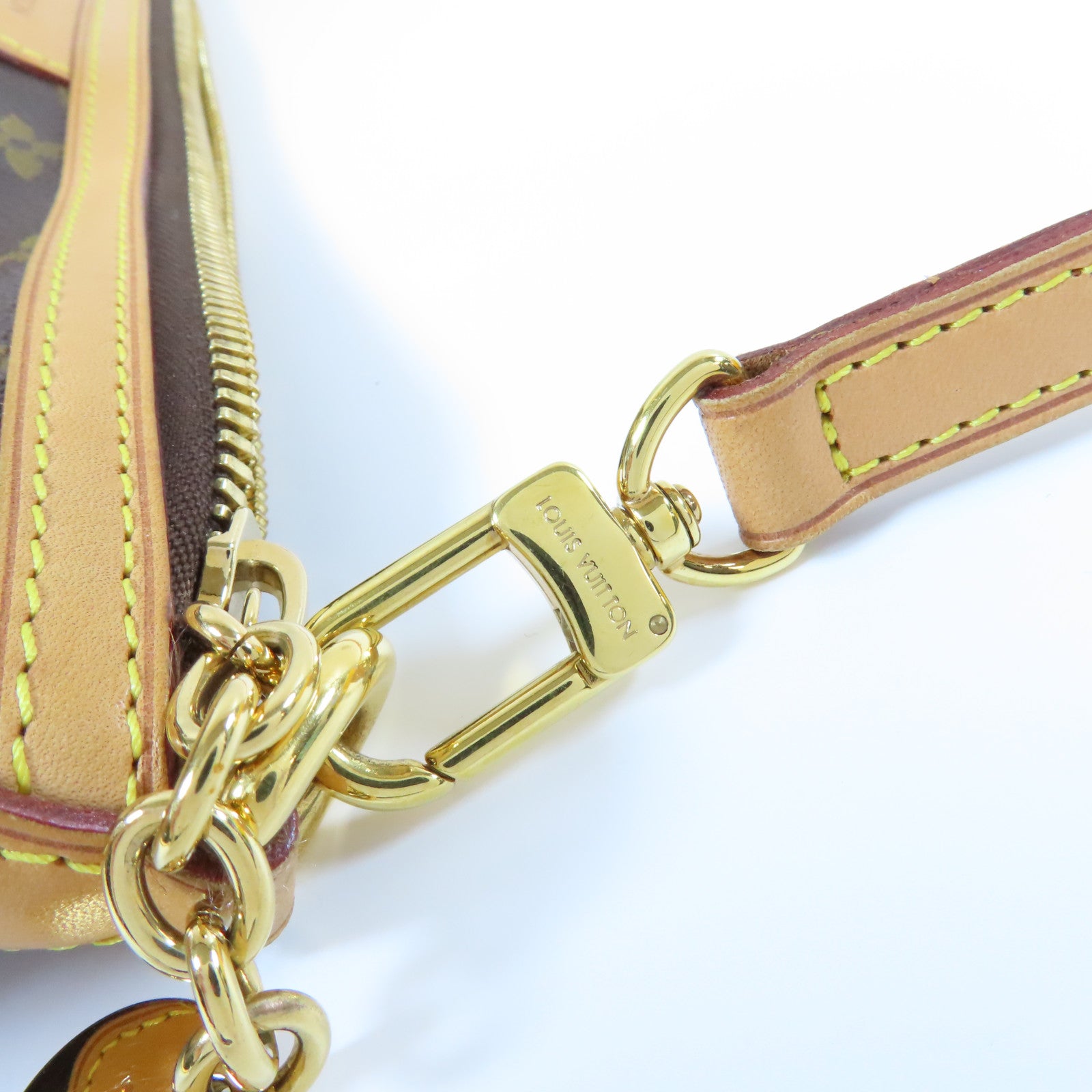 LOUIS VUITTON Monogram Palermo PM金扣手挽肩背兩用袋啡色