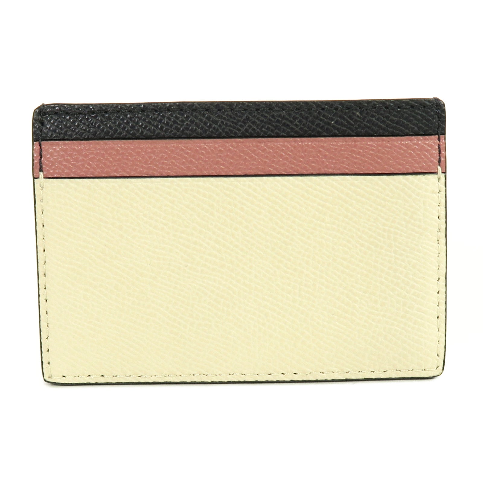 COACH 牛皮皮革Card Case卡片套白色/粉紅色/藍色