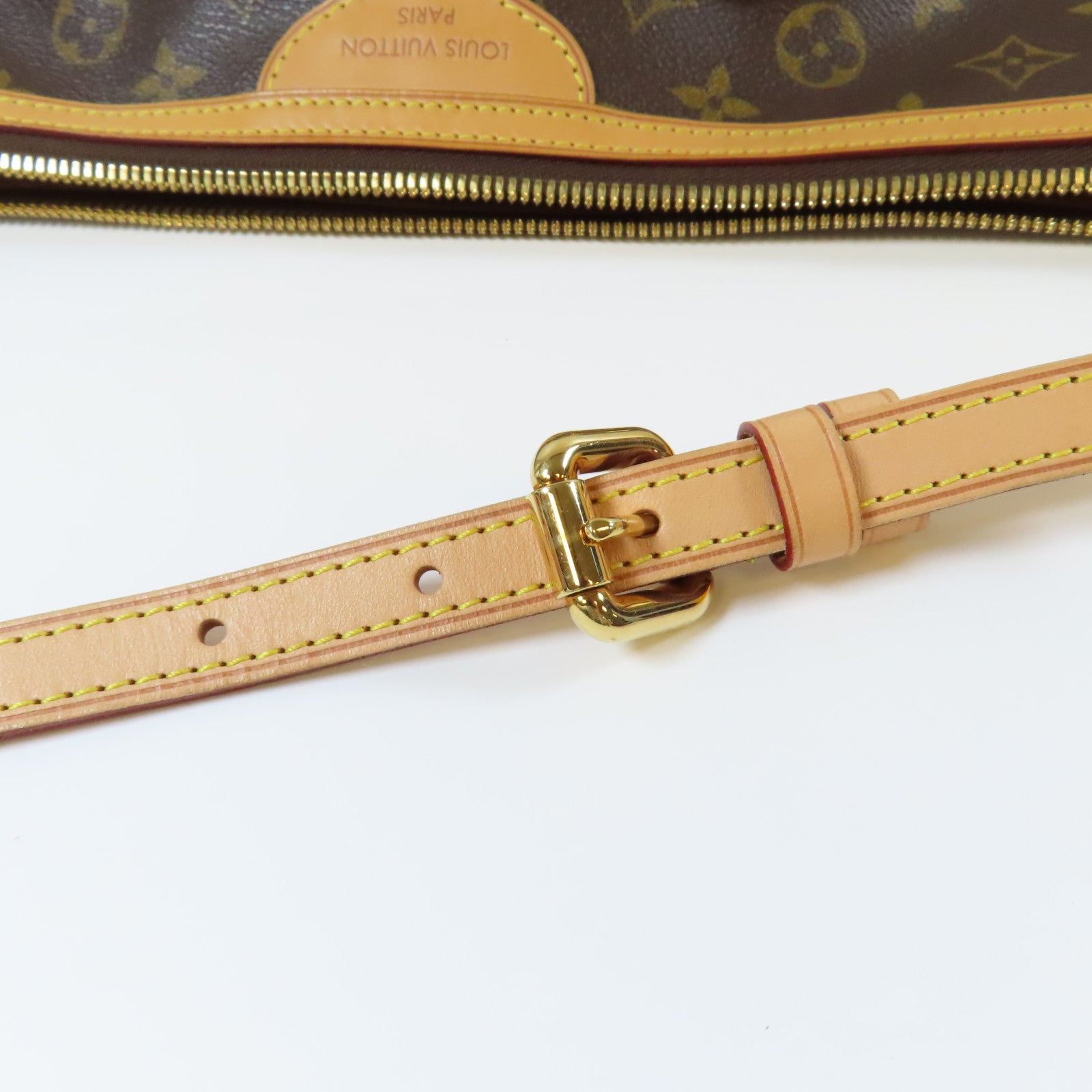 LOUIS VUITTON Monogram Palermo PM金扣手挽肩背兩用袋啡色