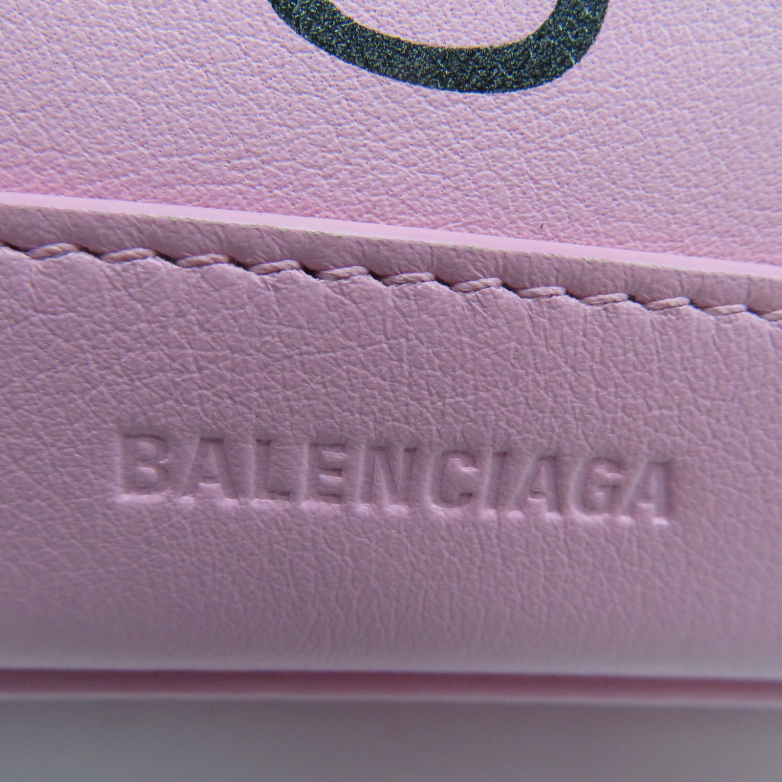 BALENCIAGA 牛皮皮革Kitty Ville Mini Bag銀扣手挽肩背兩用袋粉紅色/紅色