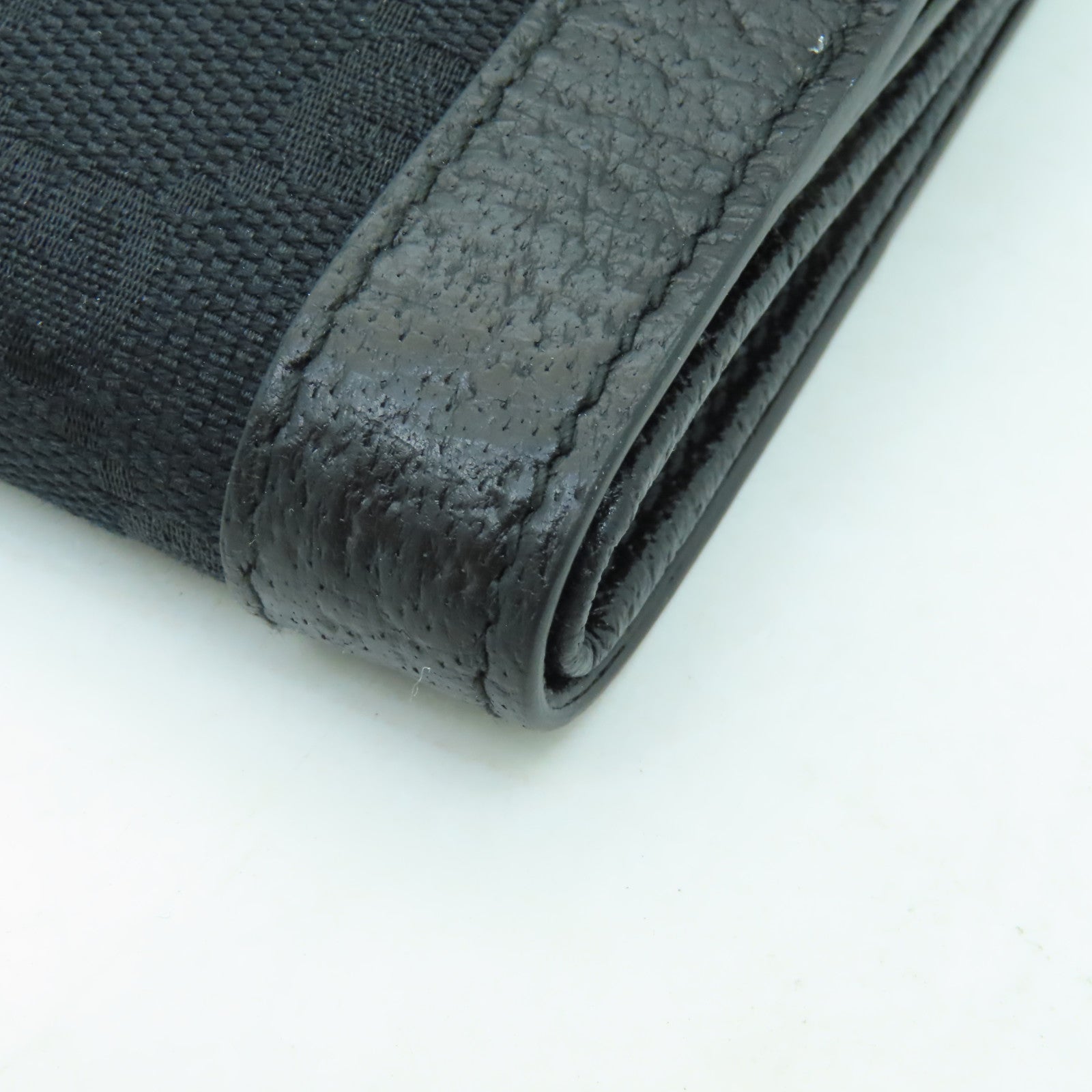 GUCCI 帆布Wallet金扣錢包黑色