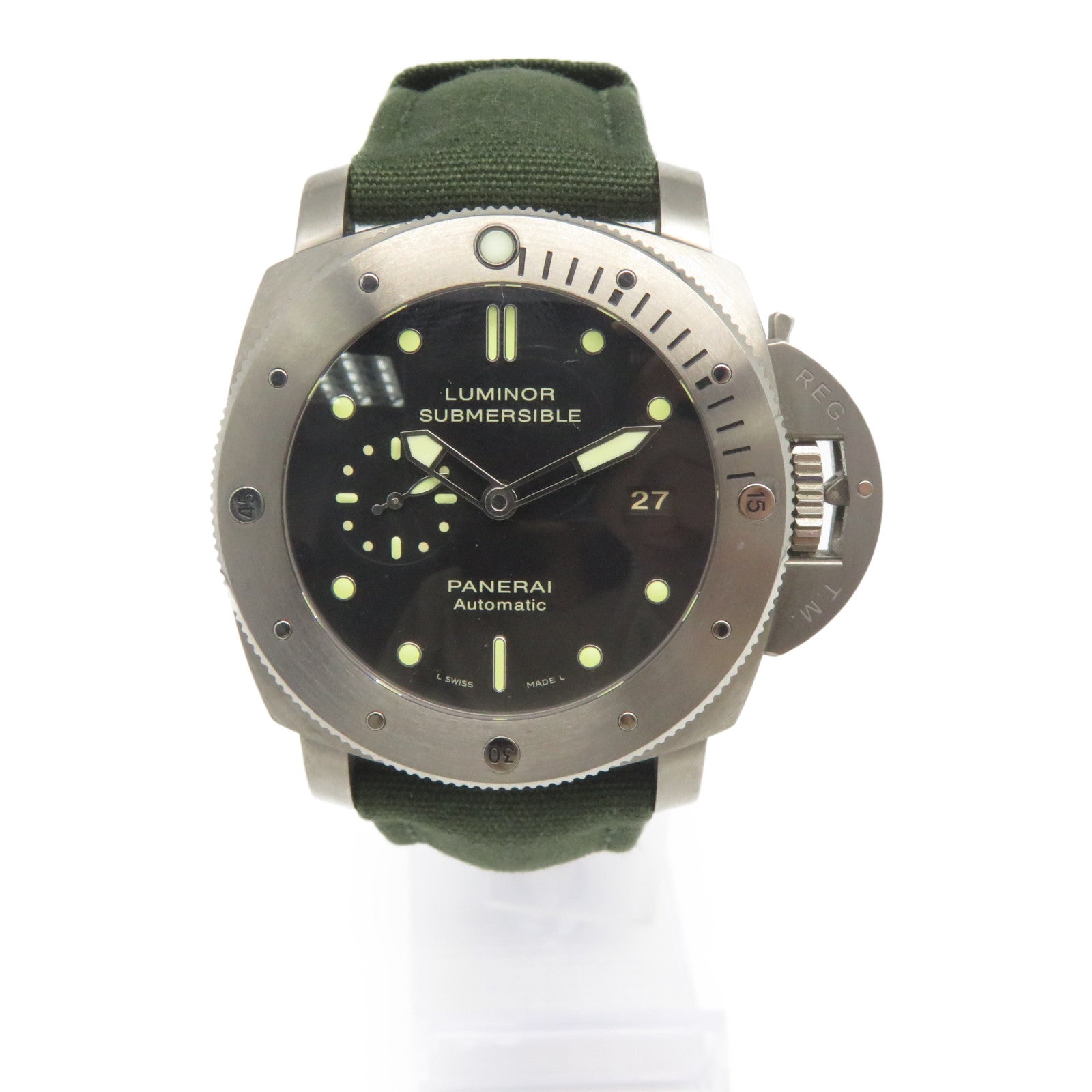 PANERAI Luminor Submersible Titanium手錶自動機芯黑色
