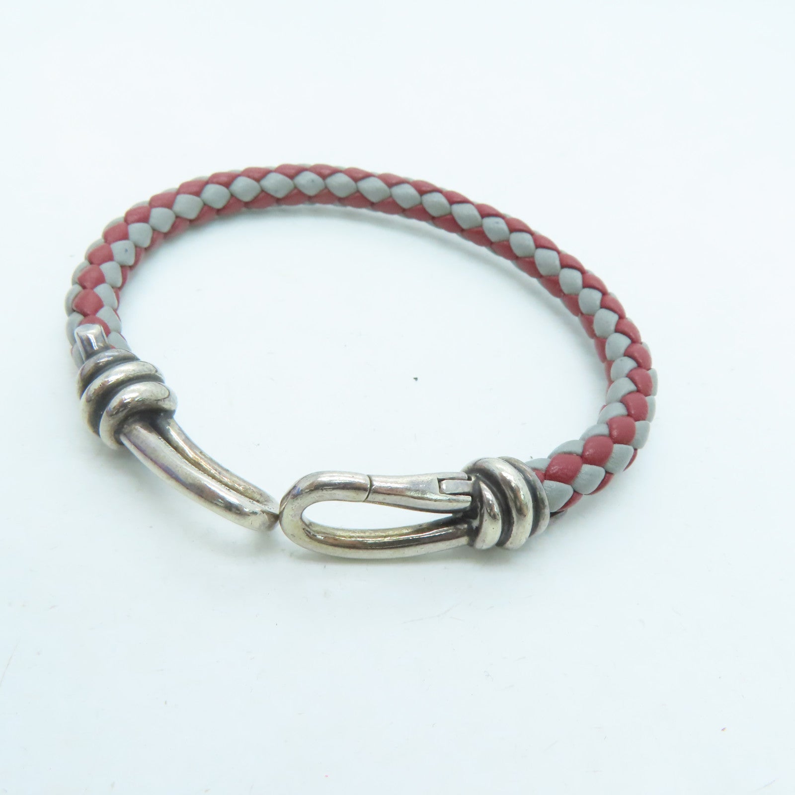 TIFFANY＆CO 牛皮皮革Bracelet手带红色/灰色