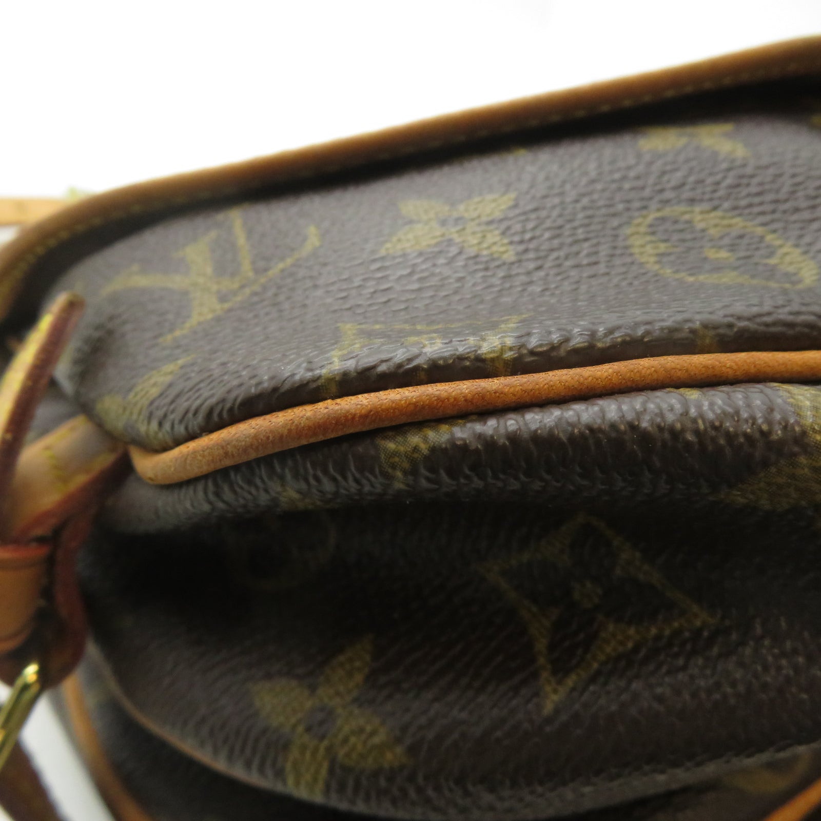 LOUIS VUITTON Monogram Saumur 30金扣肩背袋啡色