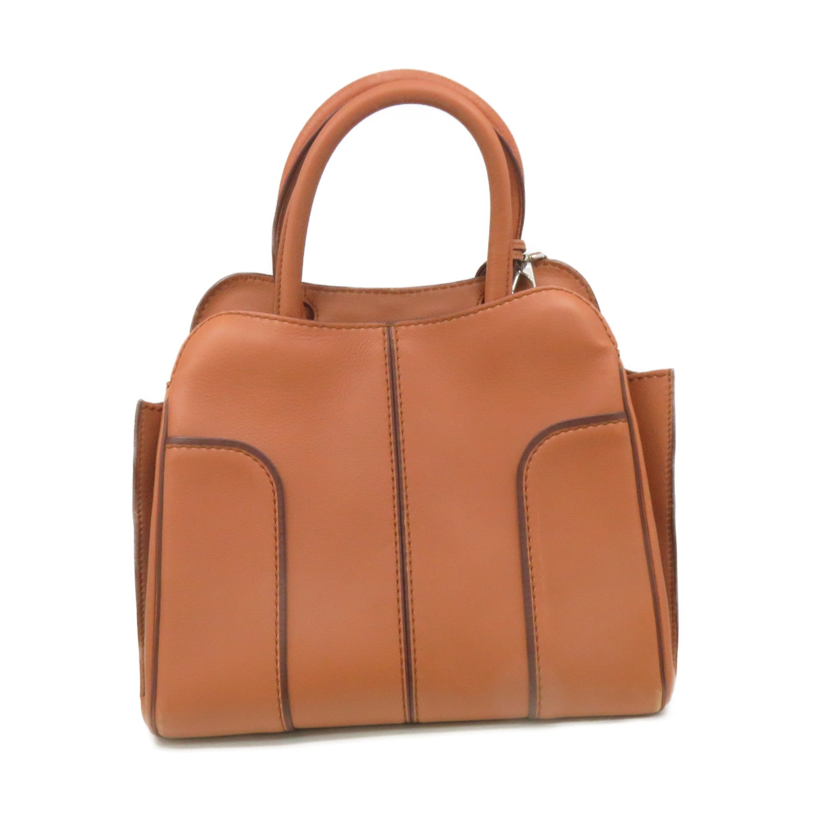 TOD’S 【激減優惠】牛皮皮革2Way Shoulder Bag手挽肩背兩用袋啡色