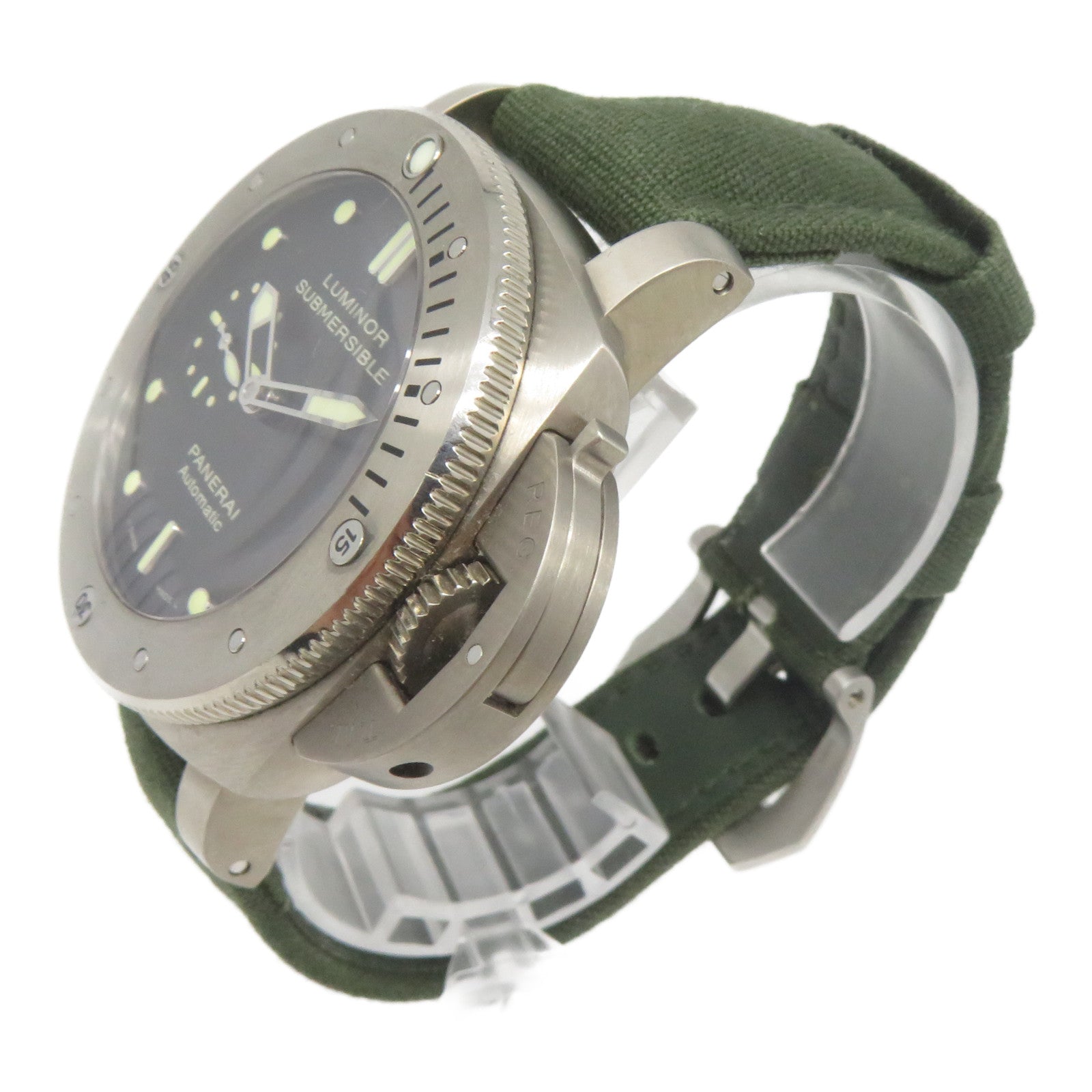 PANERAI Luminor Submersible Titanium手錶自動機芯黑色