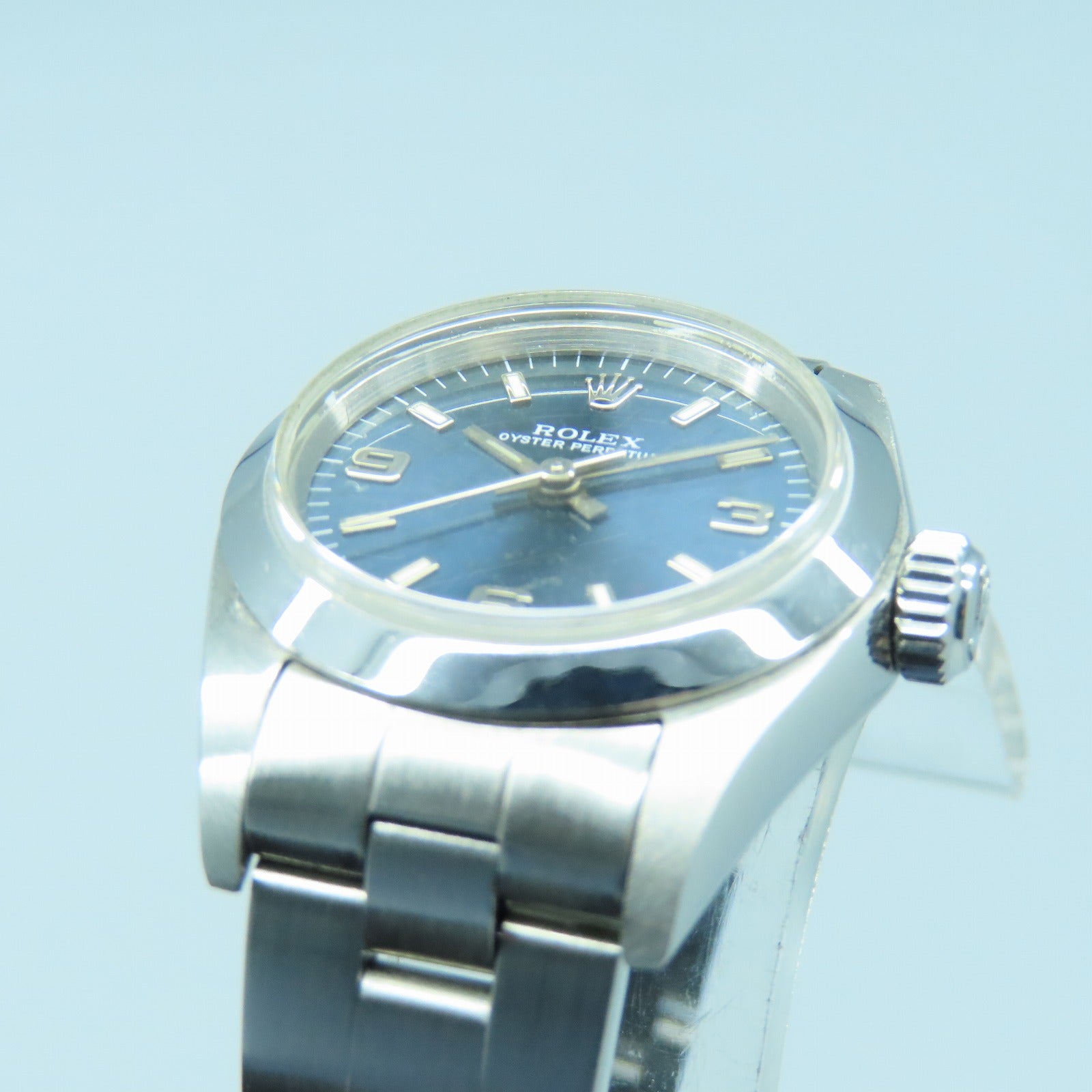 ROLEX Oyster Perpetual不锈钢手表自动机芯蓝色