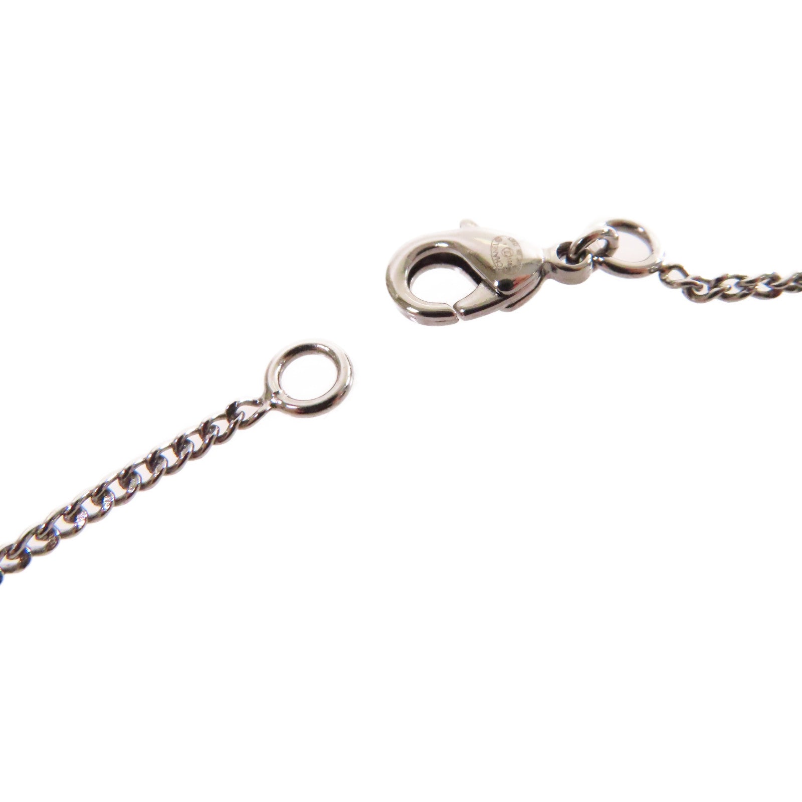 CHANEL 金屬/PVC CC Necklace項鏈銀色/彩色