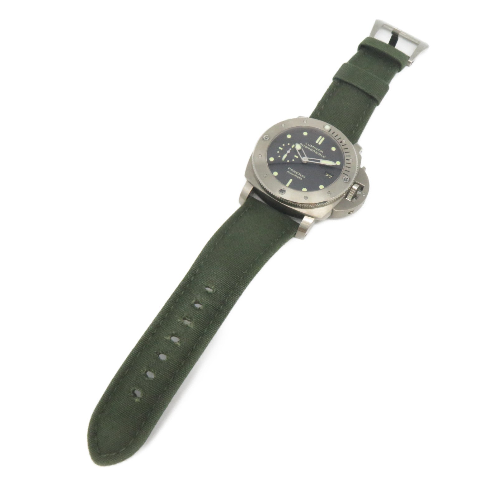 PANERAI Luminor Submersible Titanium手錶自動機芯黑色