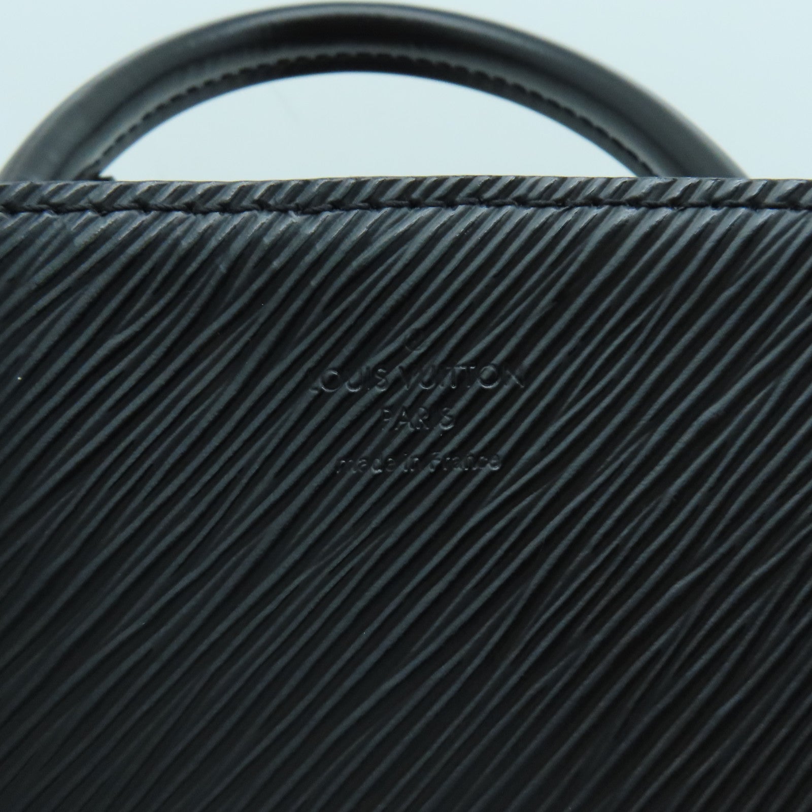 LOUIS VUITTON Epi Marelle MM銀扣肩背袋黑色
