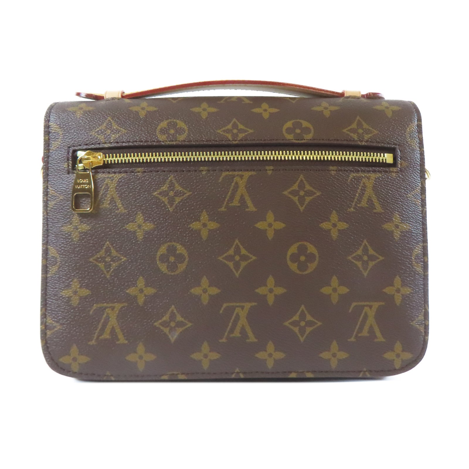 LOUIS VUITTON Monogram Pochette Metis金扣手挽肩背兩用袋啡色