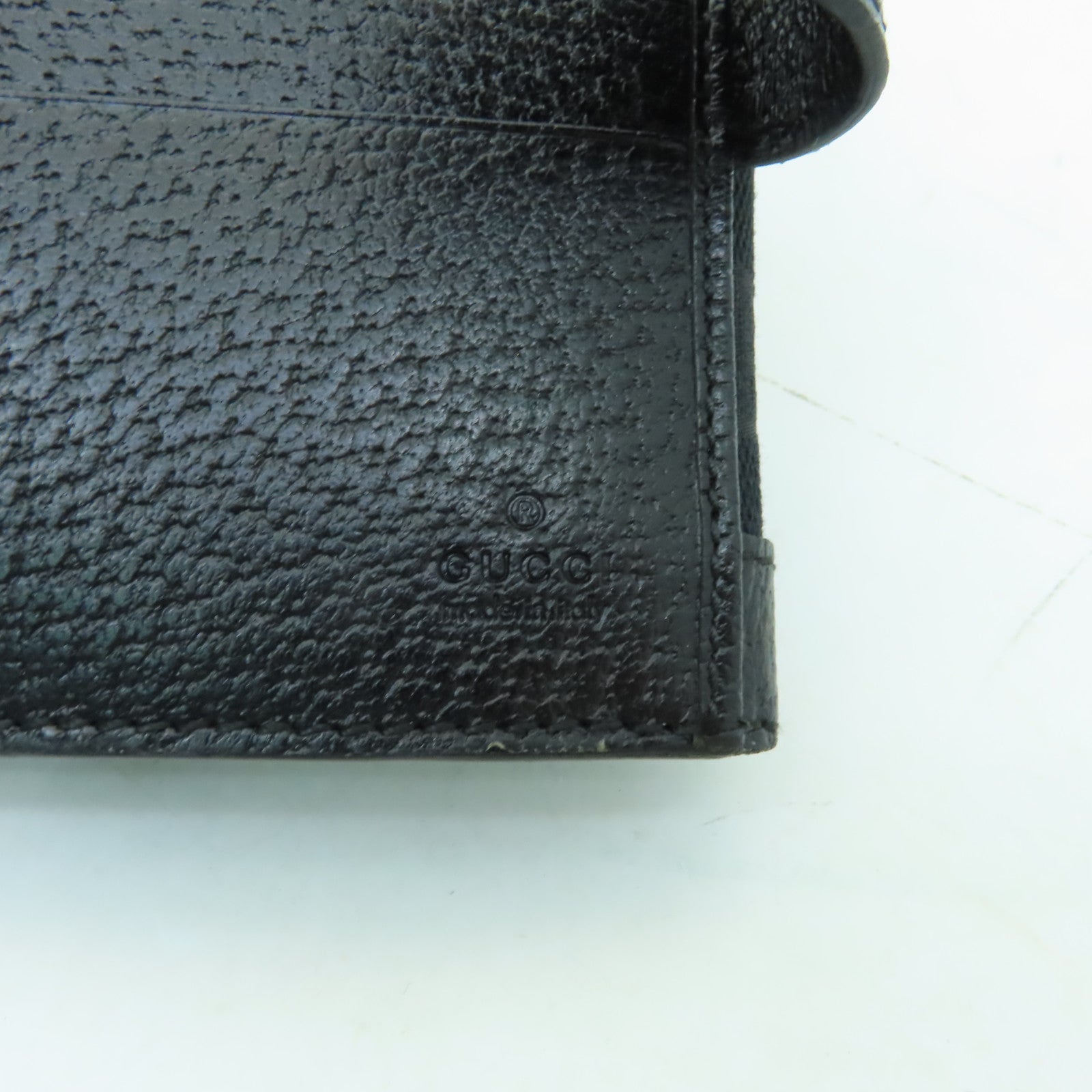 GUCCI 帆布Wallet金扣錢包黑色