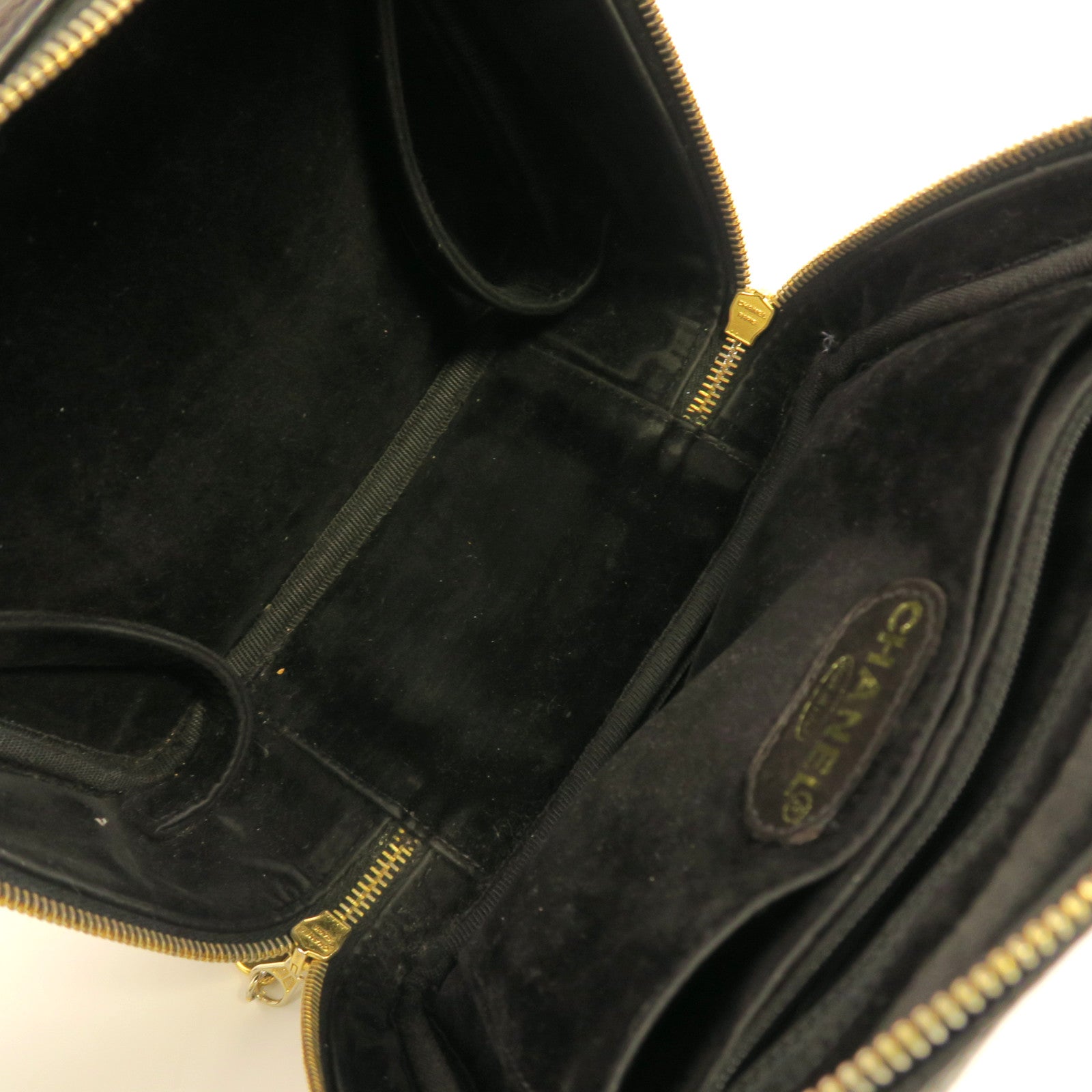 CHANEL 牛皮皮革2 Way Shoulder Bag金扣手挽肩背兩用袋黑色