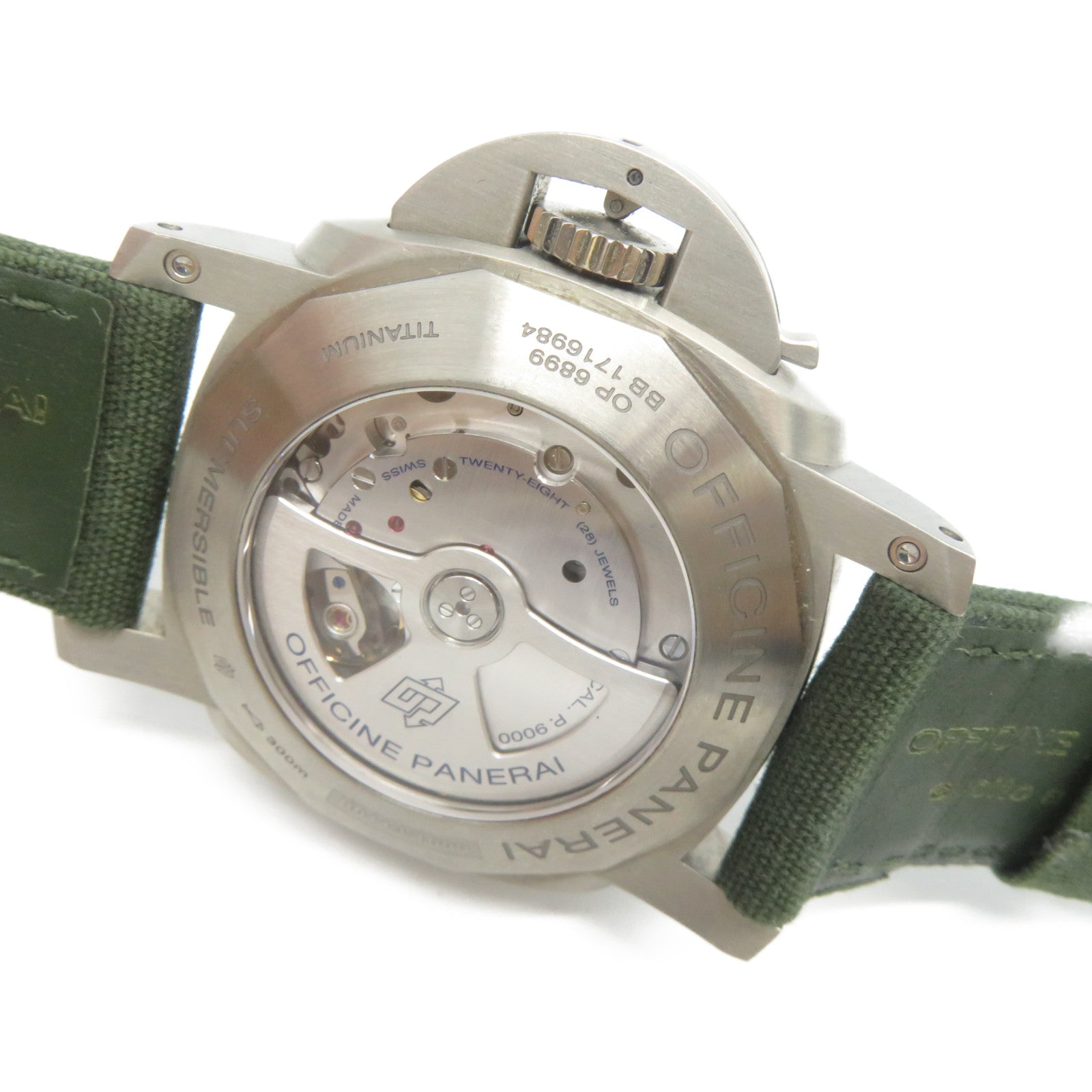 PANERAI Luminor Submersible Titanium手錶自動機芯黑色