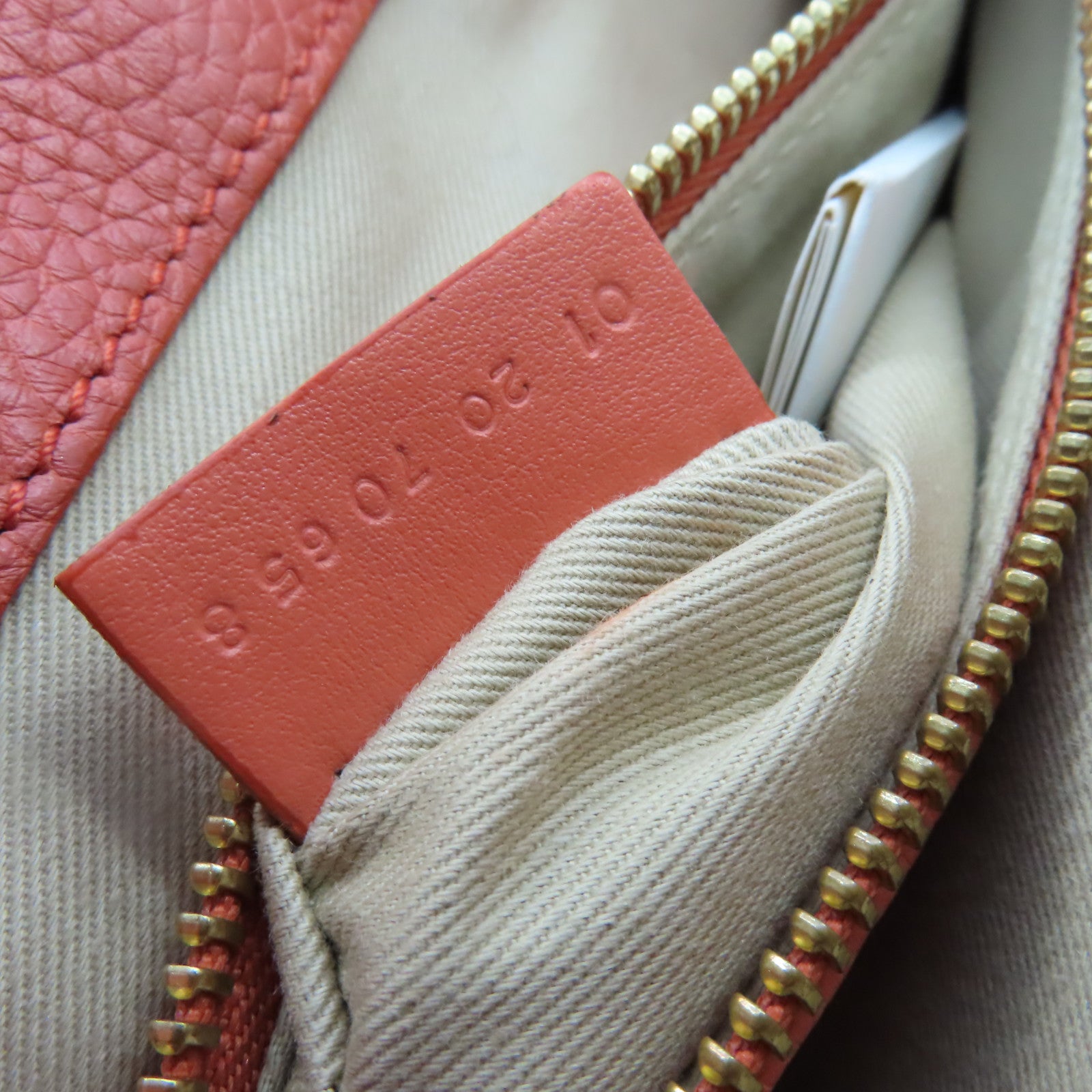 Chloe 牛皮皮革2Way Shoulder Bag手挽肩背兩用袋橙啡色